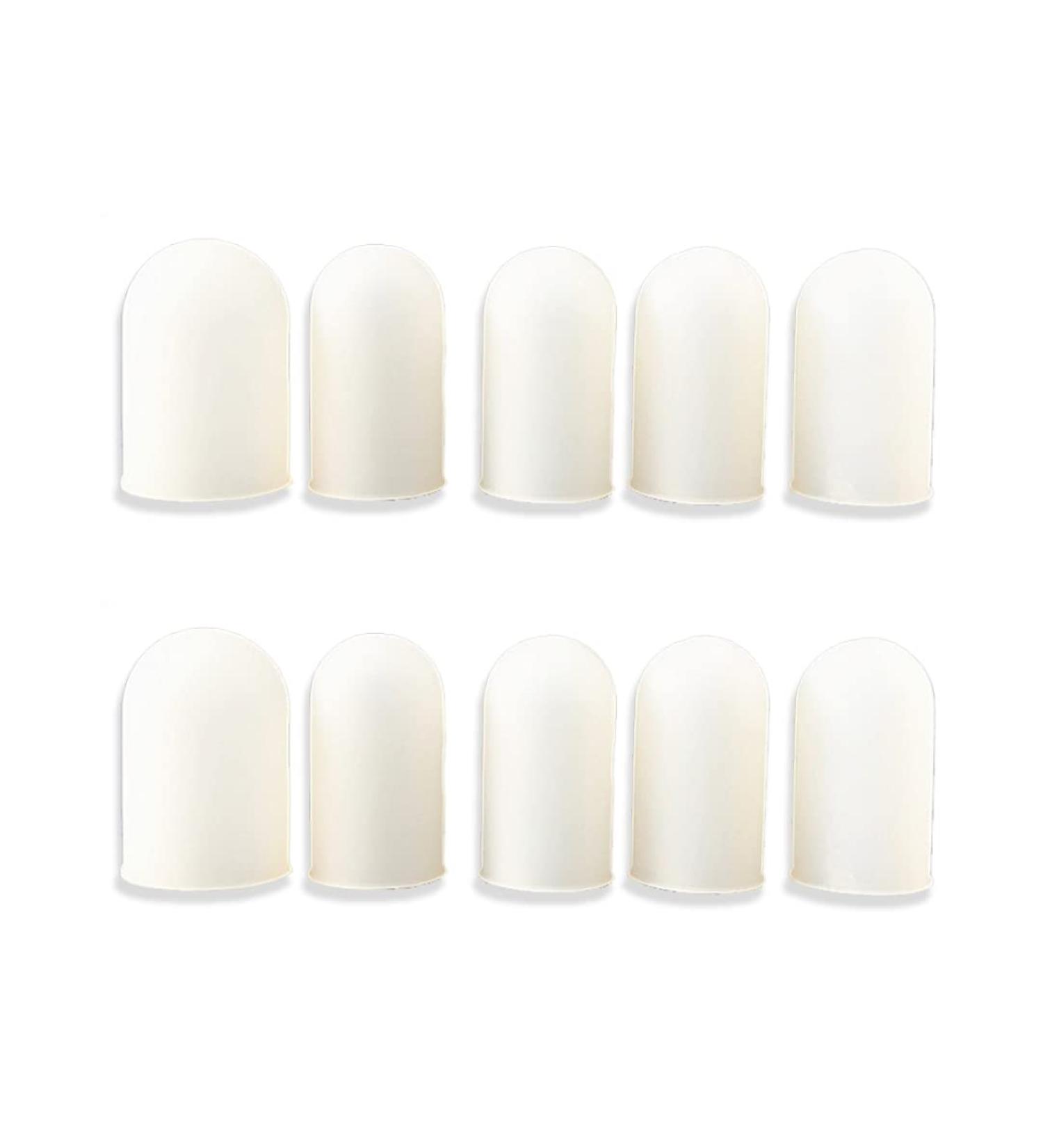 Silicone Finger Protectors - 10 Piece Caps for Cracked & Dry Skin Protection | Ideal Fingertip Covers for Comfort - Buy Online on GoSupps.com