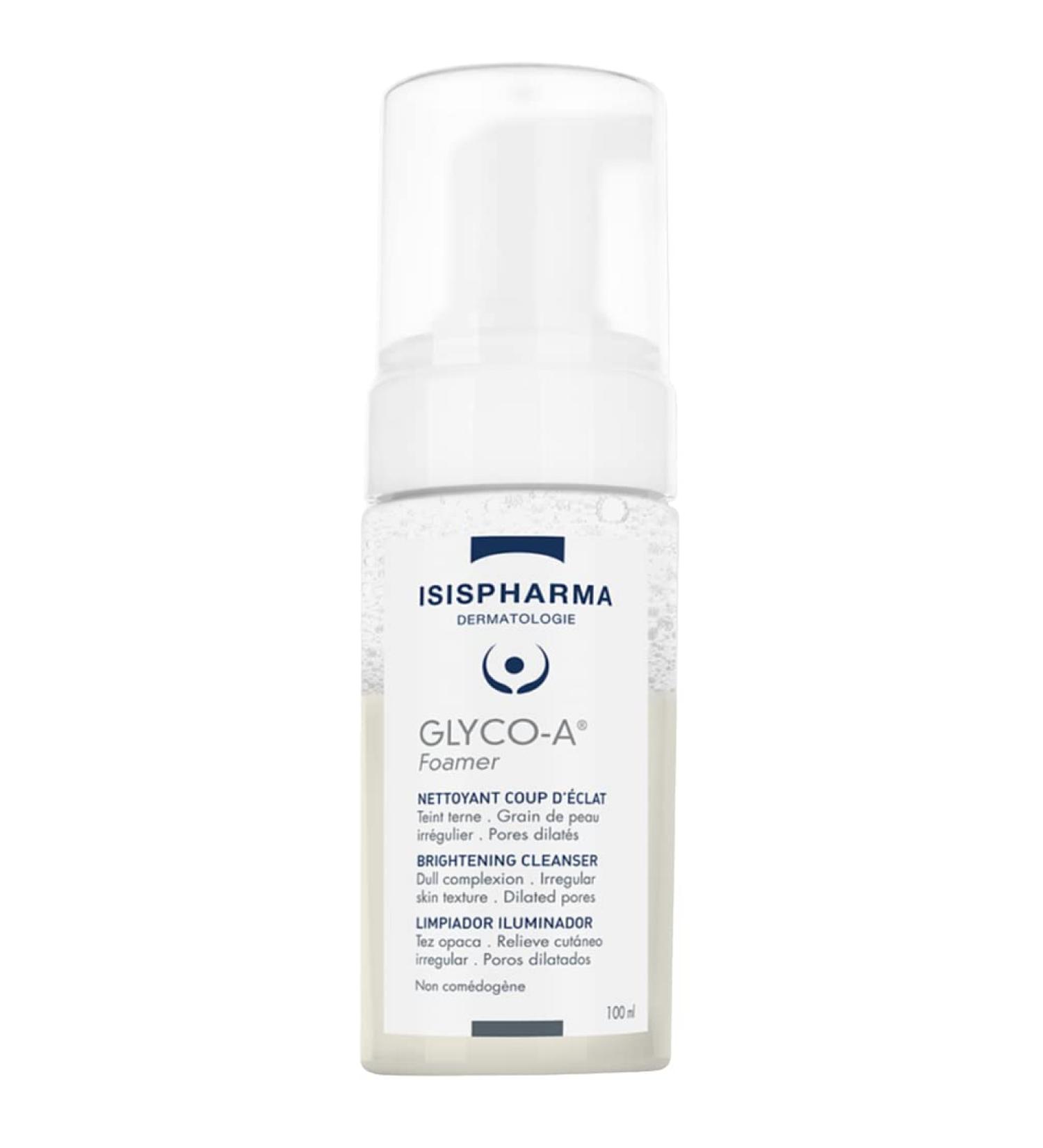 IsisPharma Glyco-A Foamer Facial Cleanser | 5.5% Glycolic Acid | Brightens & Clarifies | Deep Cleans & Prepares for Peeling | International Shipping - Buy Online on GoSupps.com