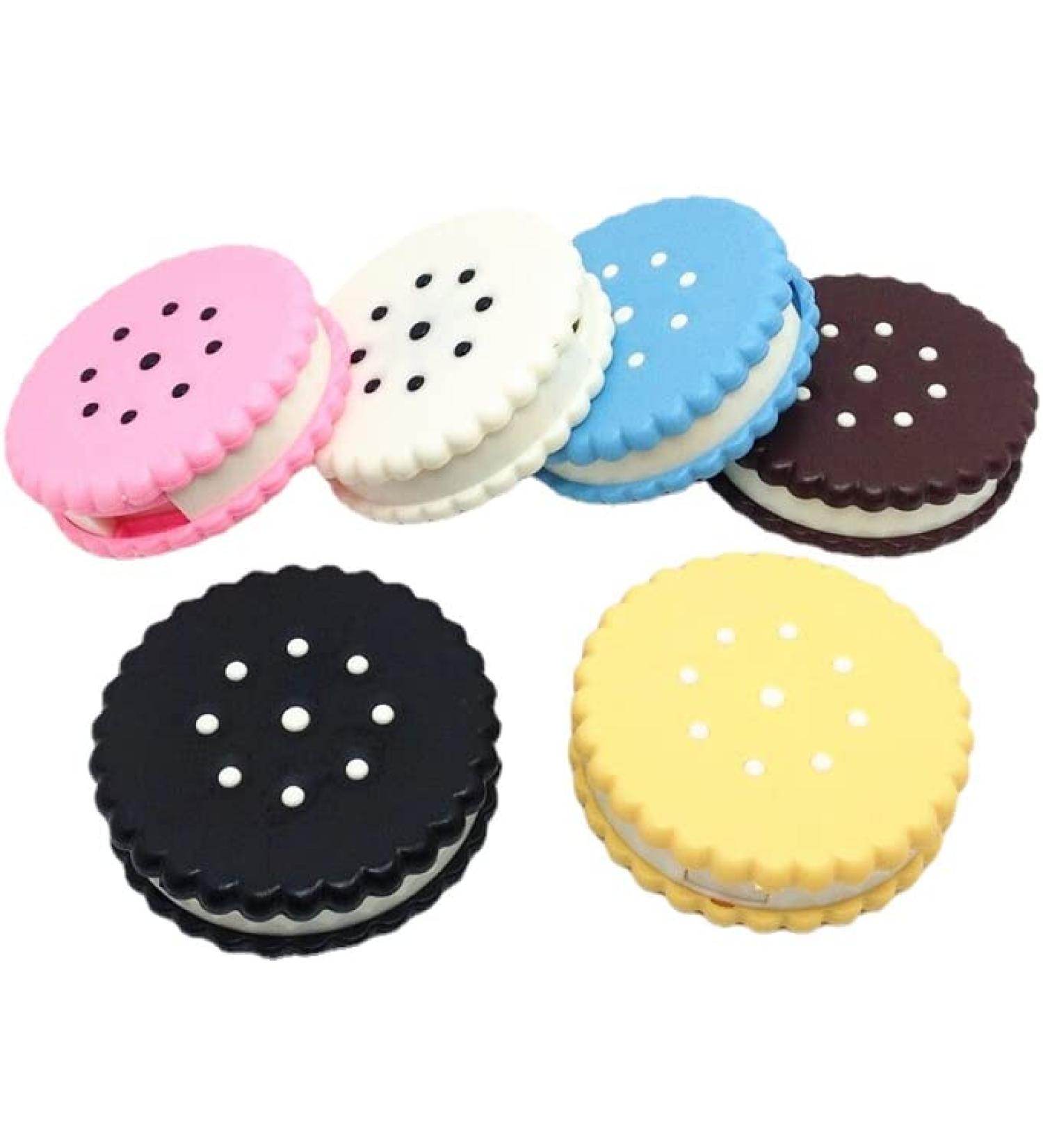 Miedeon Tragbar Contact lenses Etui Niedlich travel contact lens container 4 pieces of contact lens container Easy contact lens end box screw caps Travel set (multi-colored)