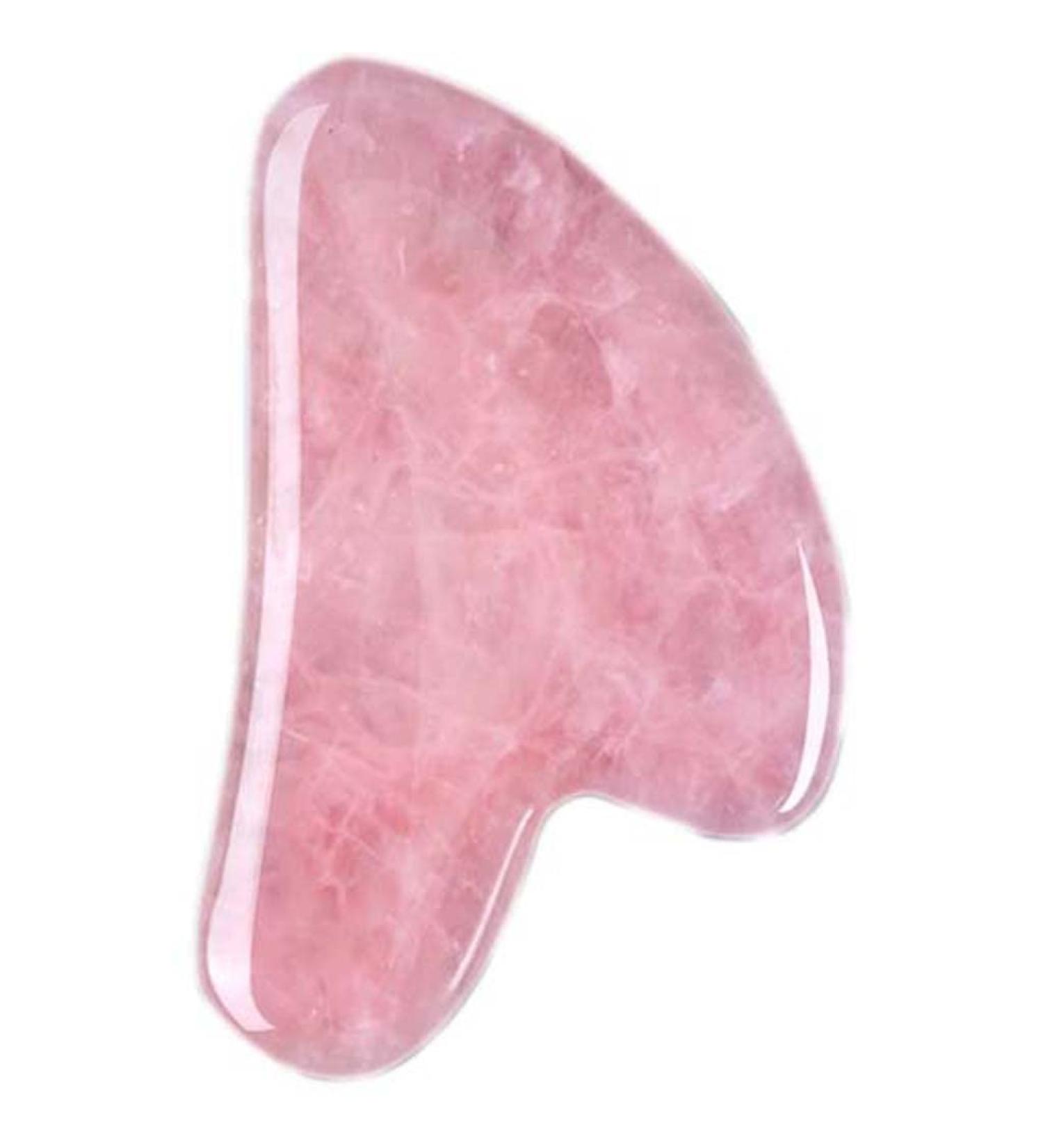 8.2cm Gua Sha Facial Tool - Natural Pink Crystal Scraping Board for Spa & Beauty | Universal Scraping Massage Tool for Face Eyes Neck Body - Buy Online on GoSupps.com