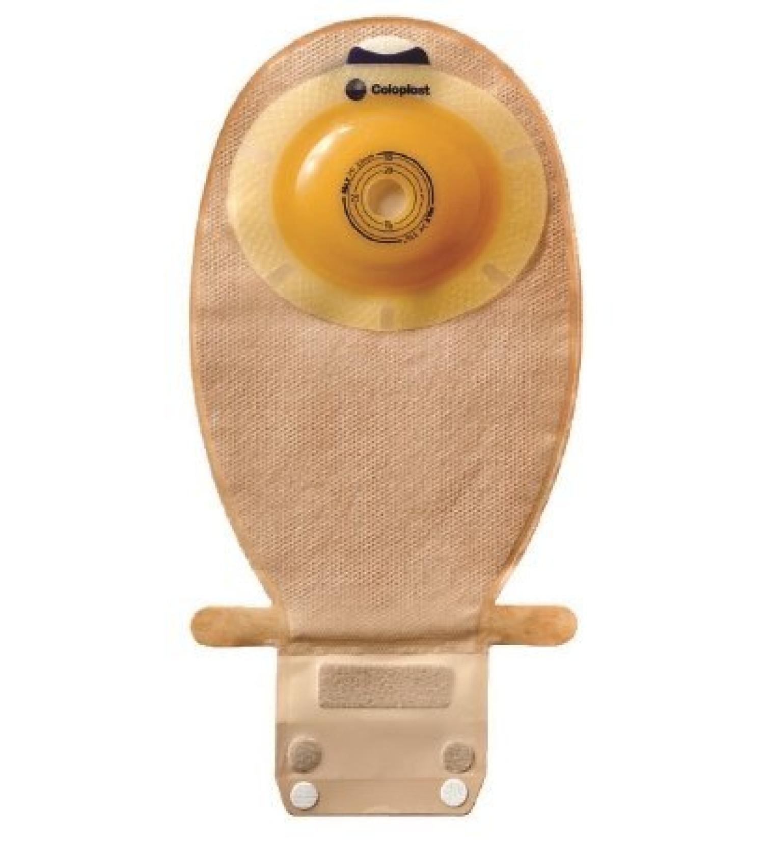 Ostomy Pouch SenSura EasiClose One-Piece System 5/8 to 1-3/4" Drainable Convex Light Trim To Fit (#15606 Sold Per Box)