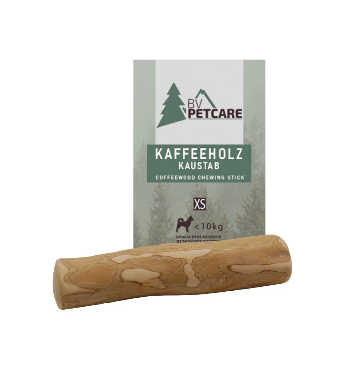 BV Petcare Coffee Wood Caustab - Natural Dog Toy Chewing Bones for Small Dogs (XS up to 10 kg) - 1 Pack - Buy Online on GoSupps.com