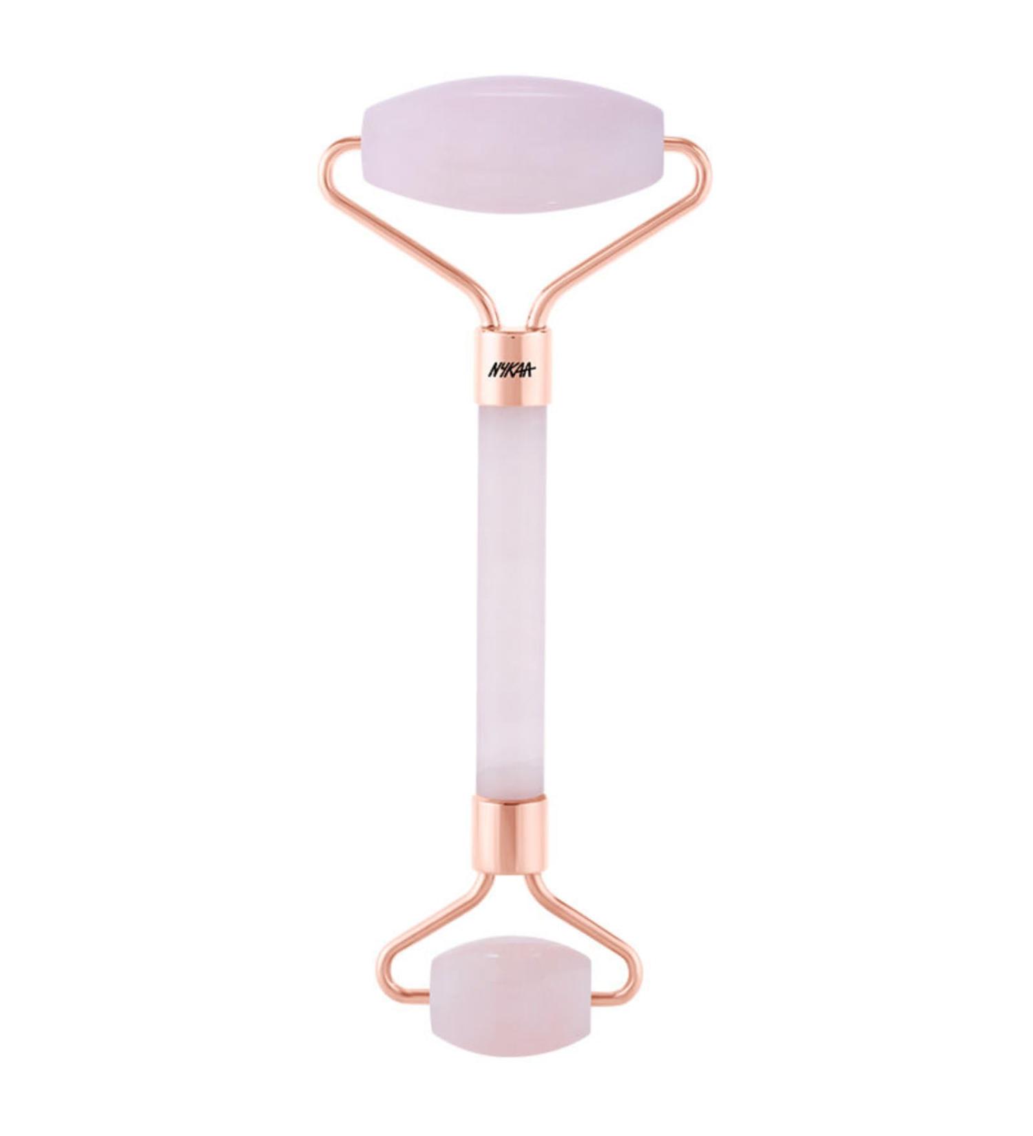 Nykaa Naturals Rose Quartz Face Massage Roller | Enhance Glow & Firm Skin | International Shipping - Buy Online on GoSupps.com