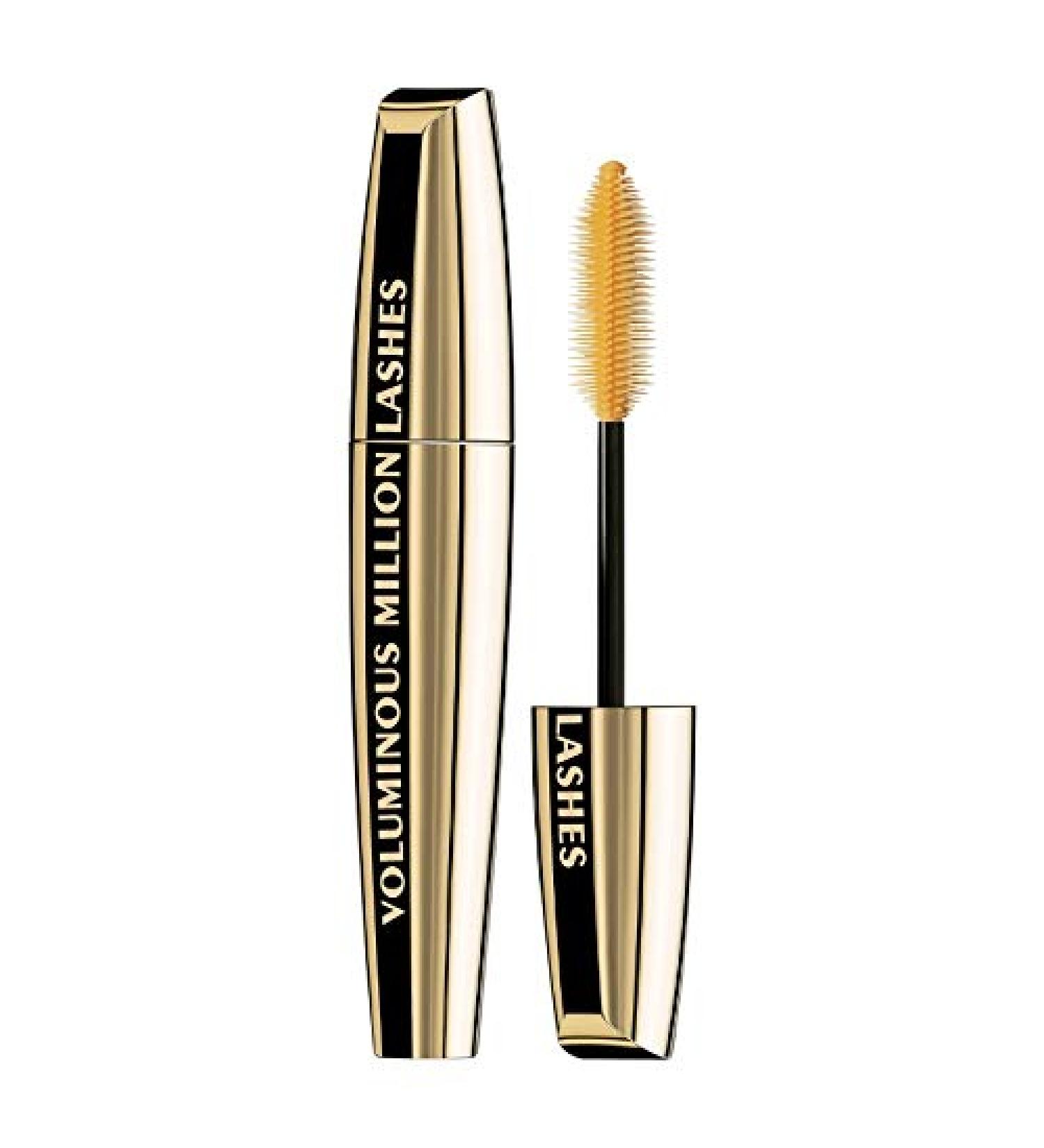 L'Oreal Voluminous Million Lashes Mascara Black 645 0.29 oz (Pack of 4)
