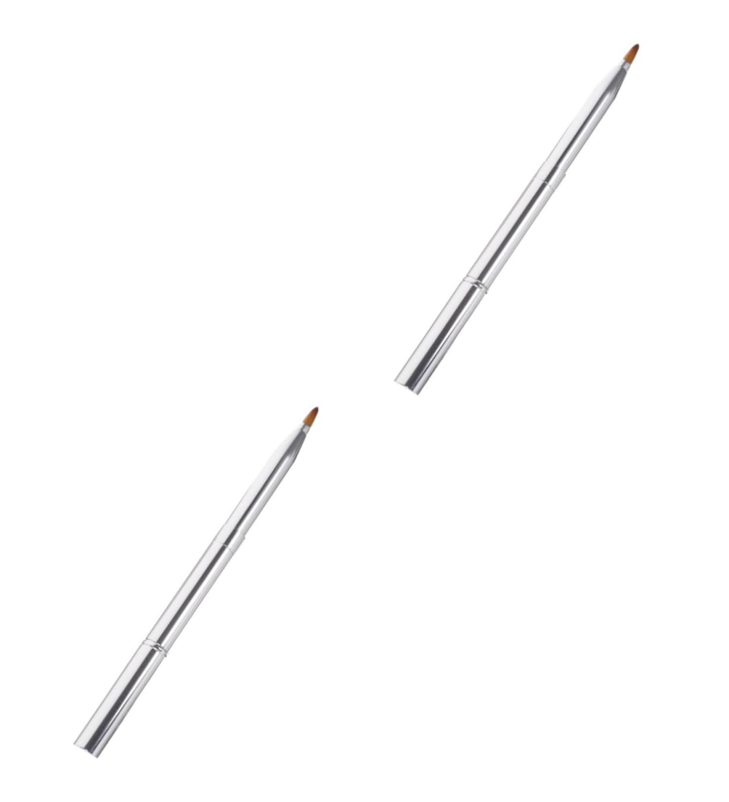 Balacoo 2pcs Double Ended Lipstick Brush & Concealer Brush Set - Aluminum Alloy for Flawless Makeup Application - Buy Online on GoSupps.com