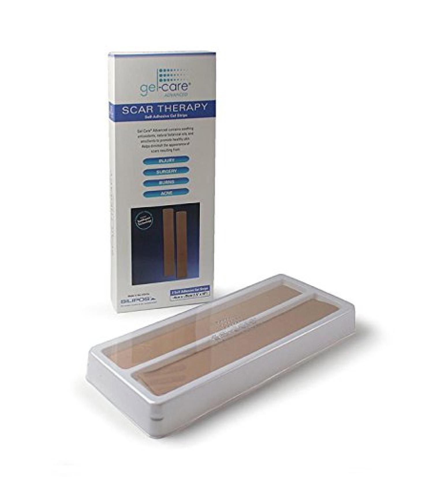 Gel Care Scar Healing Dressings - Self Adhesive Strips - 4cm x 25cm - Pack of 2