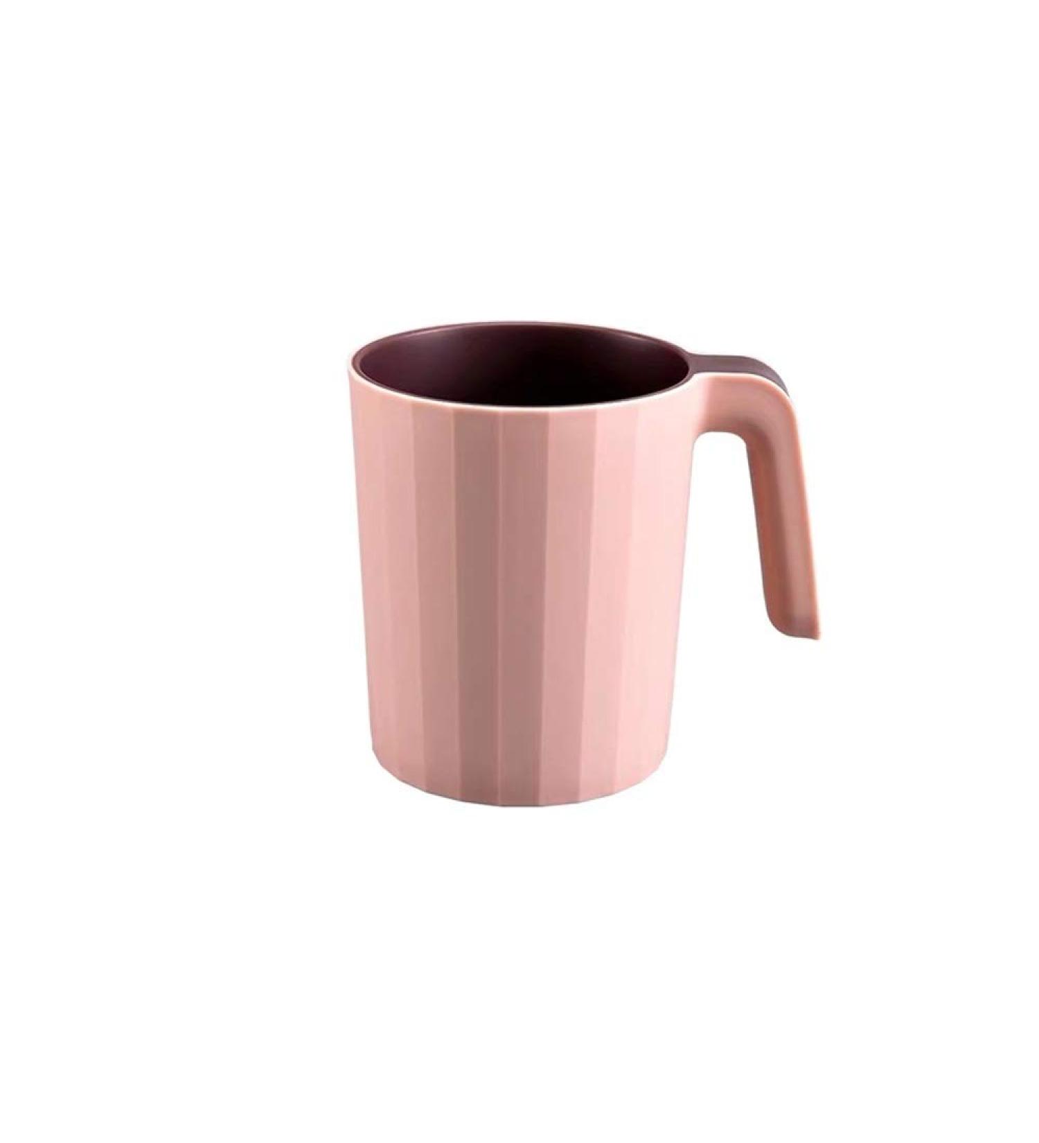 LHTC ZZB Double-Layer Tooth Brushing Cup Set - Stylish Pink Mouthwash & Toothbrush Holder for Couples - Creative Household Wash Cup - Buy Online on GoSupps.com