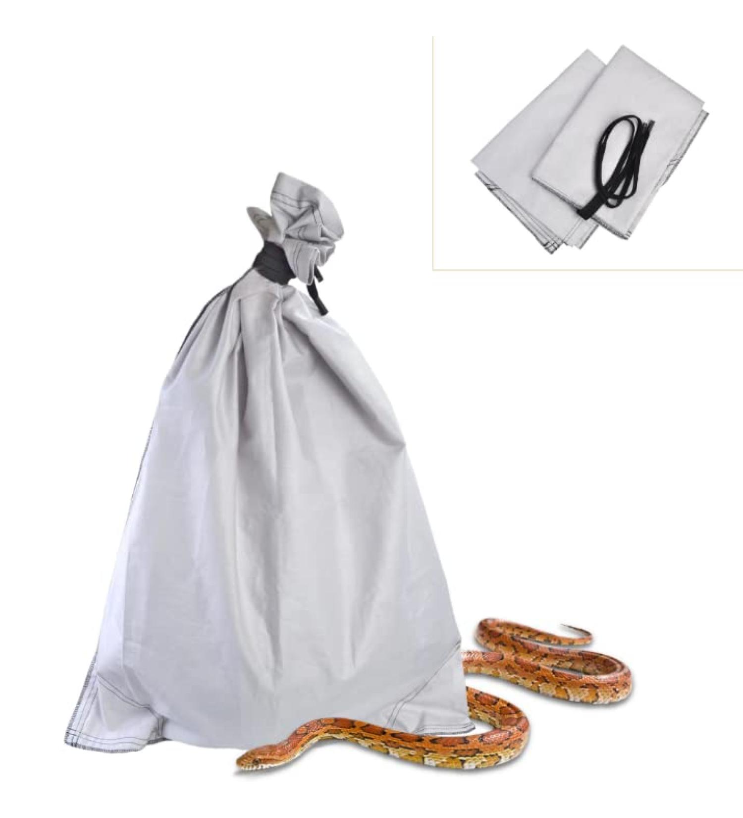 2 Pack Cloth Snake Reptile Bag with Bite Free Pouch Corner Drawstring for Capturing Moving Transporting Hunting Catching Snakes Reptiles to Vet or Travel 20x28 - Buy Online on GoSupps.com