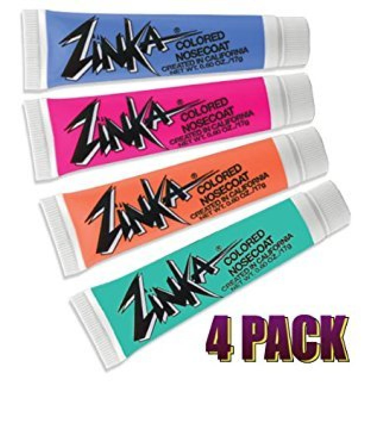 Zinka 4 Pack Pink/Blue/Teal/Orange