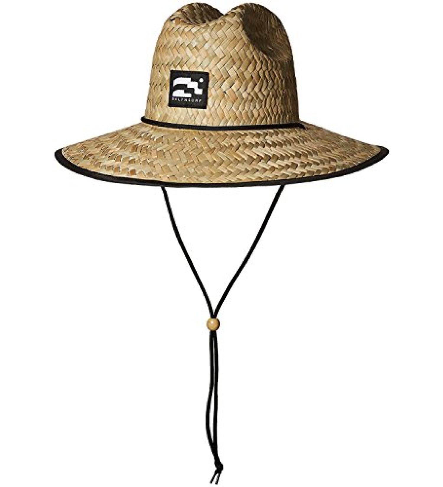 Brooklyn Athletics Men's Lifeguard Straw Hat - Unisex Beach Sun Protection - Buy Online on GoSupps.com