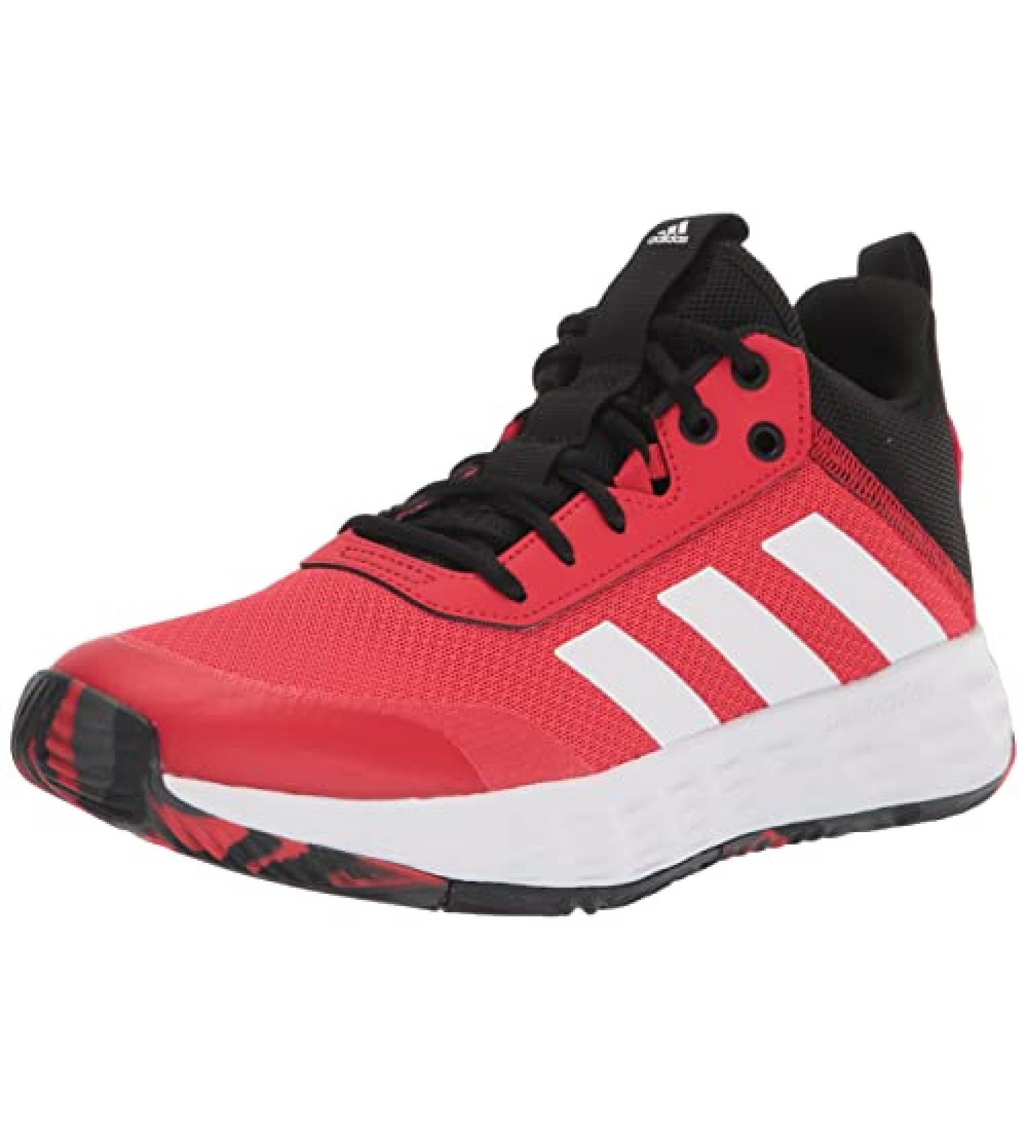 adidas Men's Own The Game Basketball Shoe 9 - Vivid Red/White/Core Black - Buy Online on GoSupps.com