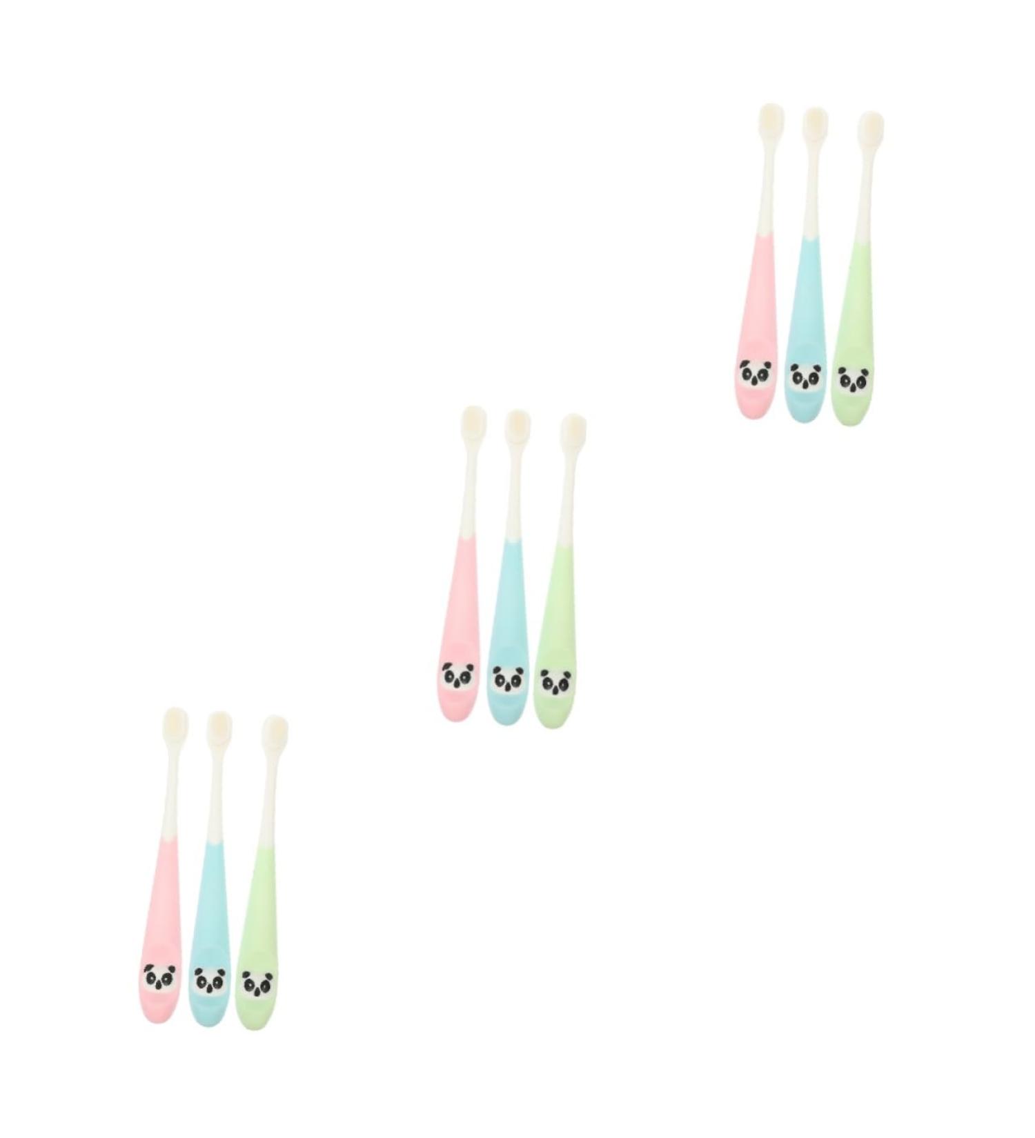 JECOMPRIS Kids Travel Toothbrush Set - 9 Pack Portable Toddler Toothbrushes with Fun Bell - Perfect for Daily Use & Travel - Buy Online on GoSupps.com
