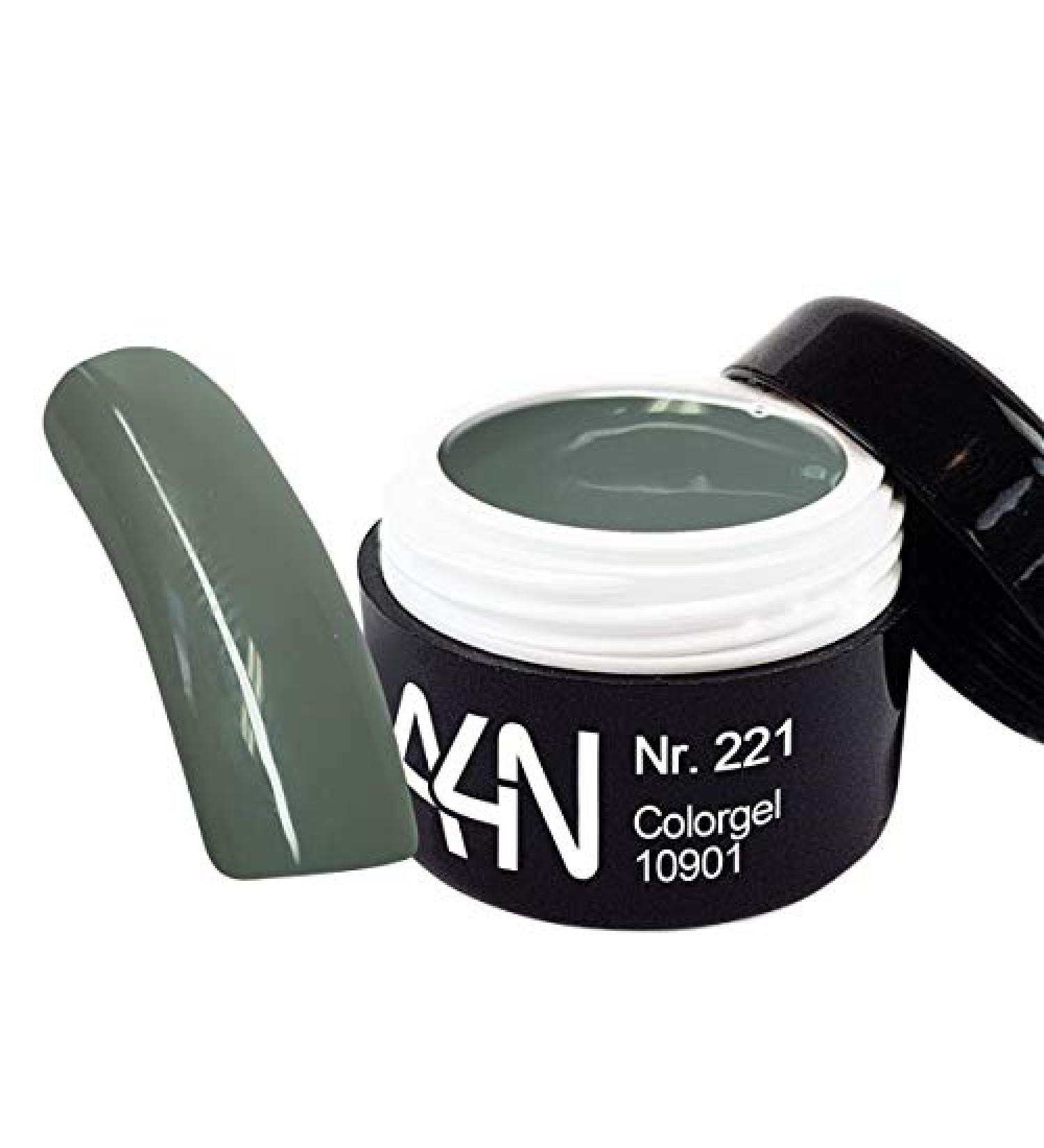 UV and LED Gel Colorgel Olive Grey 5ml No. 221 well covering color gel.