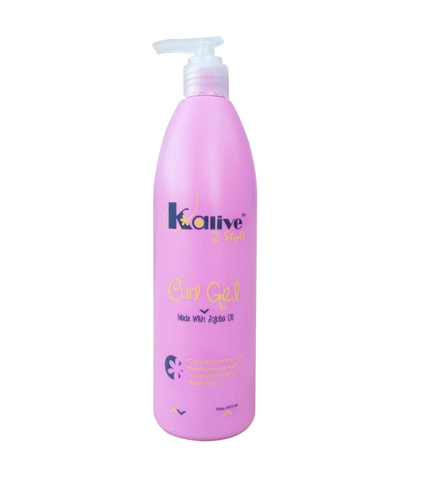 KALIVE Curl Gel 16 oz - Defines all Curl Types for Women with Natural or Permed Hair - Buy Online on GoSupps.com