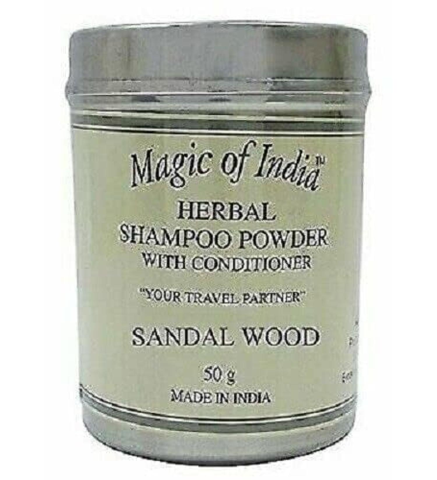 RSGM Magic Of India Herbal Sandalwood Shampoo Powder With Conditioner - 50g