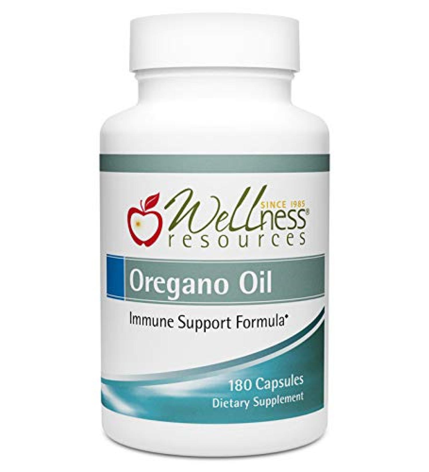 High Potency Wild Oregano Oil Capsules - 100mg (180 Capsules) with 55-65% Carvacrol - Buy Online on GoSupps.com