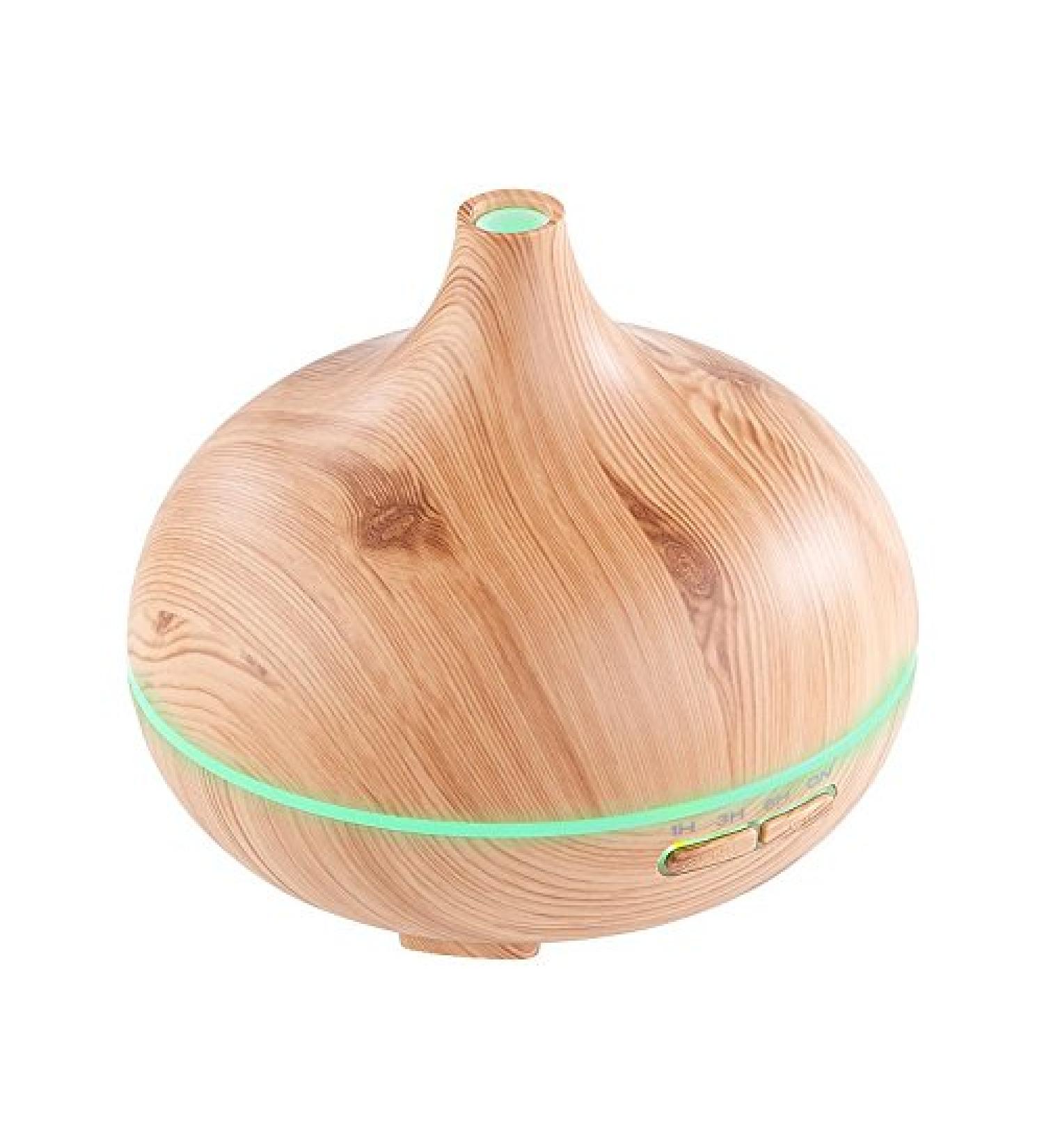 Carlo Milano Aroma Diffuser & Humidifier - 300ml Wood Look with LED Color Change | International Shipping - Buy Online on GoSupps.com