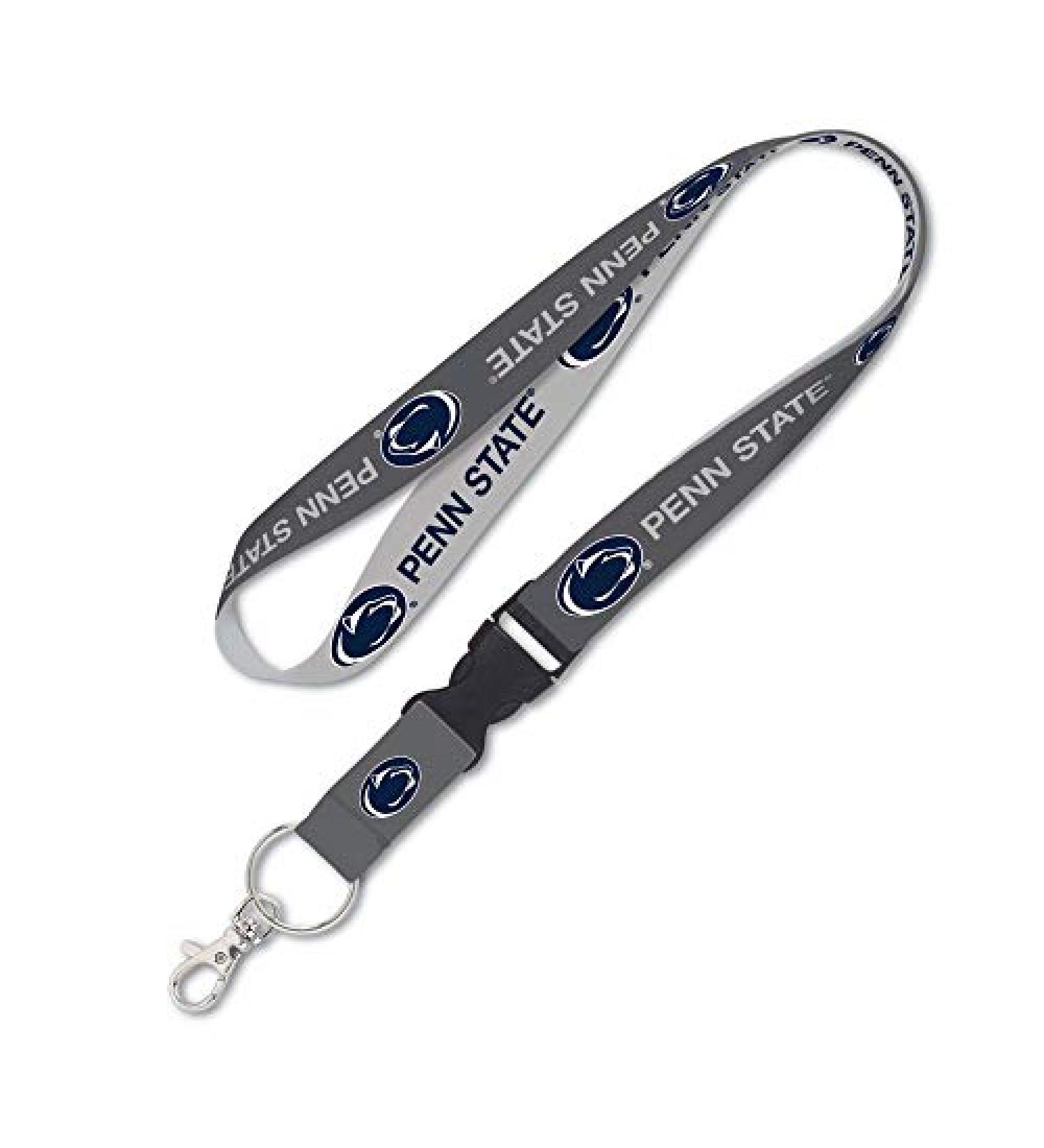 NCAA Penn State University Nittany Lions Premium Lanyard Key Chain, Charcoal Edition