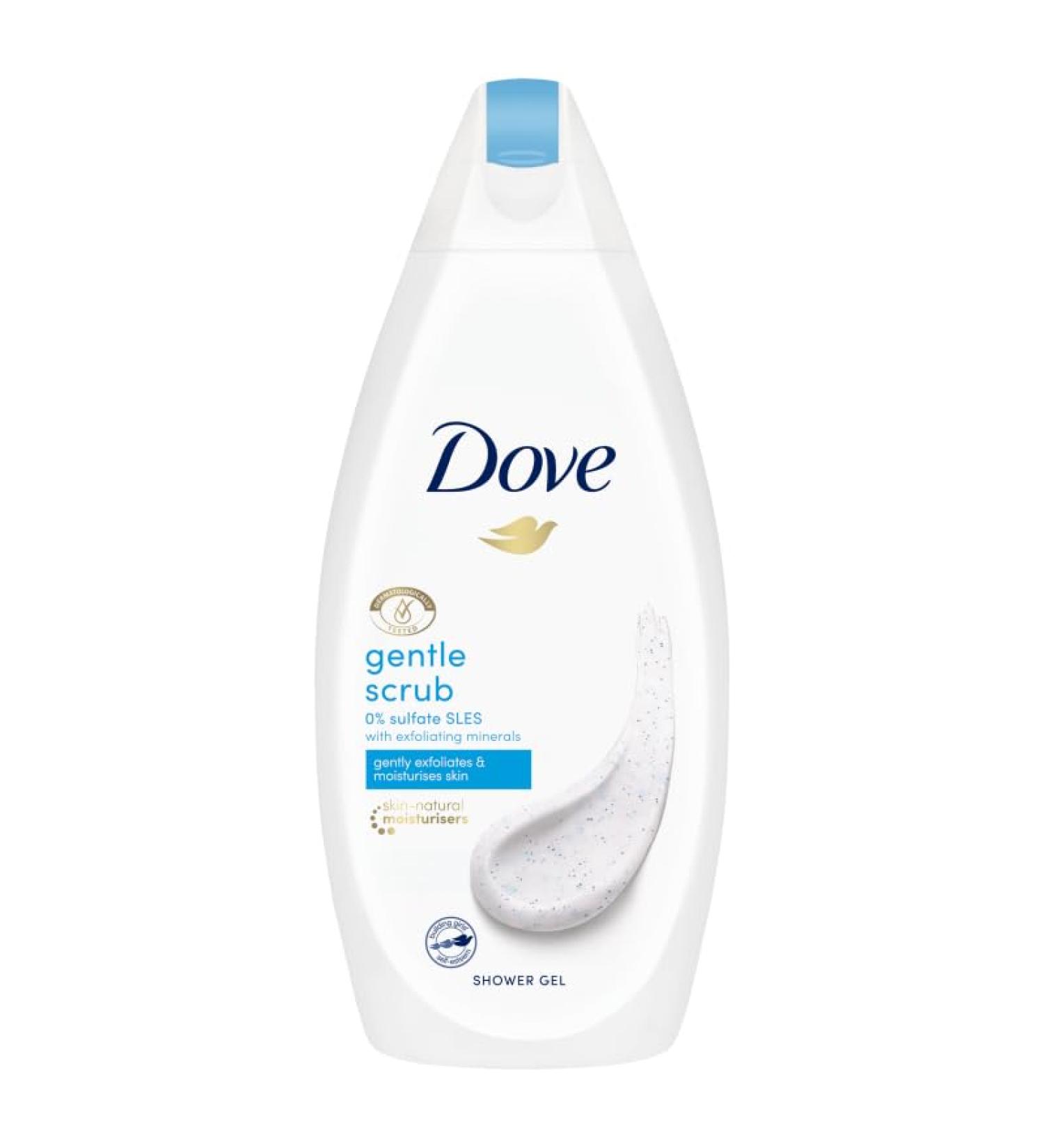 Dove Dove 3-Pack Shower Gel for Women - Gentle Exfoliating - Cares for the Skin's Surface Layers - 500ml