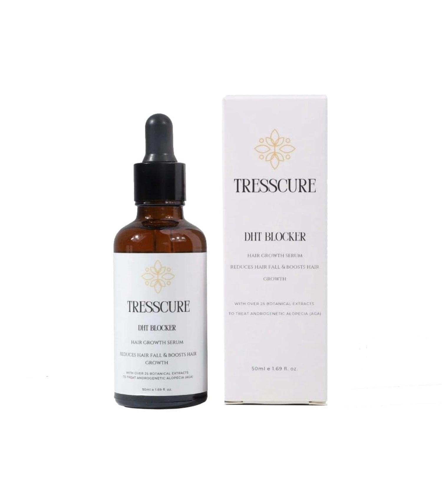 TRESSCURE DHT Blocker Hair Growth Serum | Fuller Thicker Hair in 90 Days | No Oily Residue | International Shipping Available - Buy Online on GoSupps.com