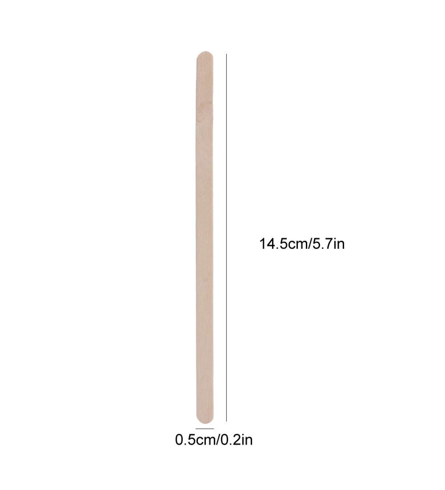 100pcs Disposable Wooden Waxing Sticks for Hair Removal - Body & Eyebrow Wax Applicator Spatulas - Buy Online on GoSupps.com