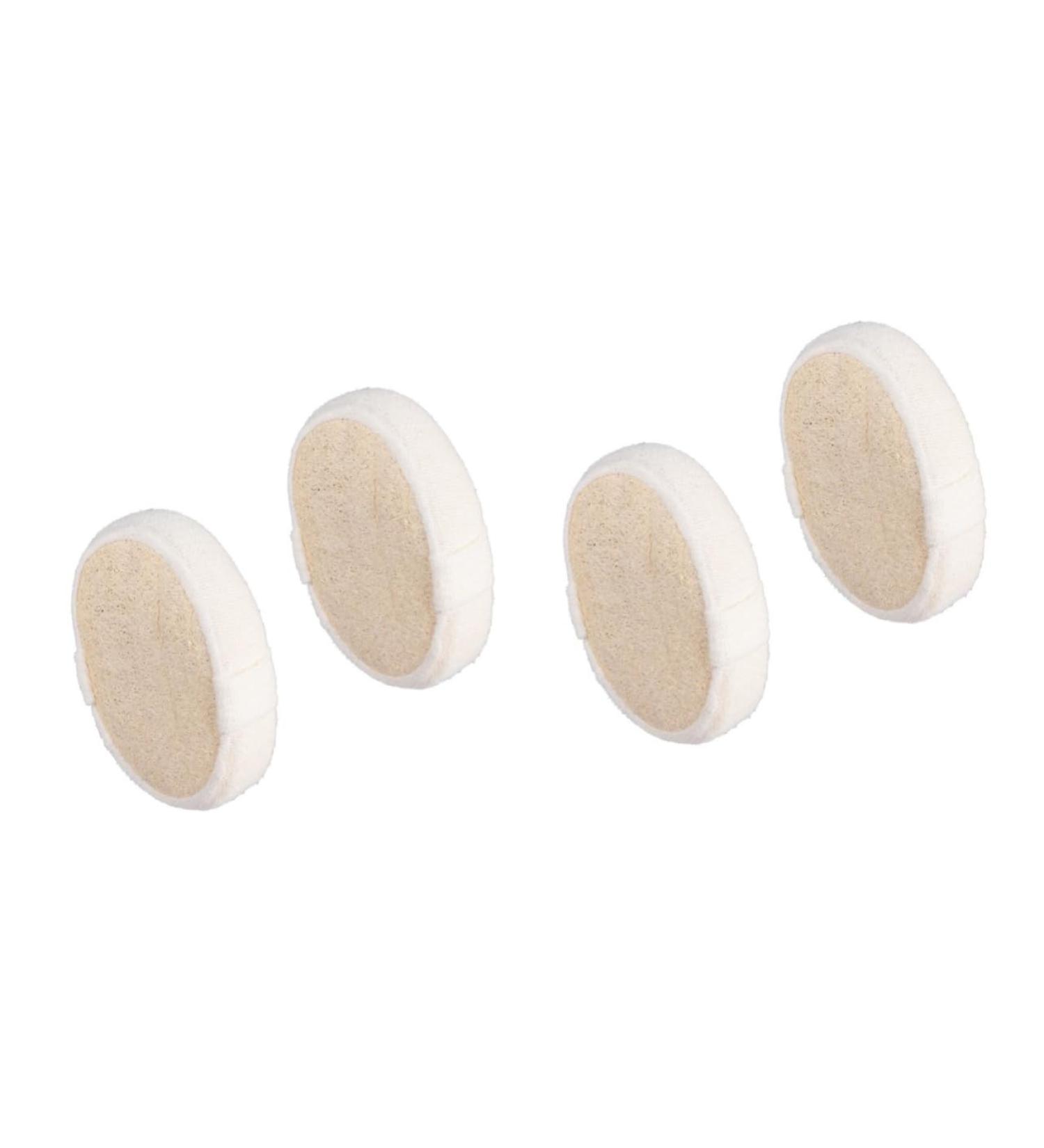 STOBAZA Natural Loofah Bath Sponges - 4 Pcs Exfoliating Shower Sponge Set for Smooth Skin | Beige Esponja para Ba arse - Buy Online on GoSupps.com
