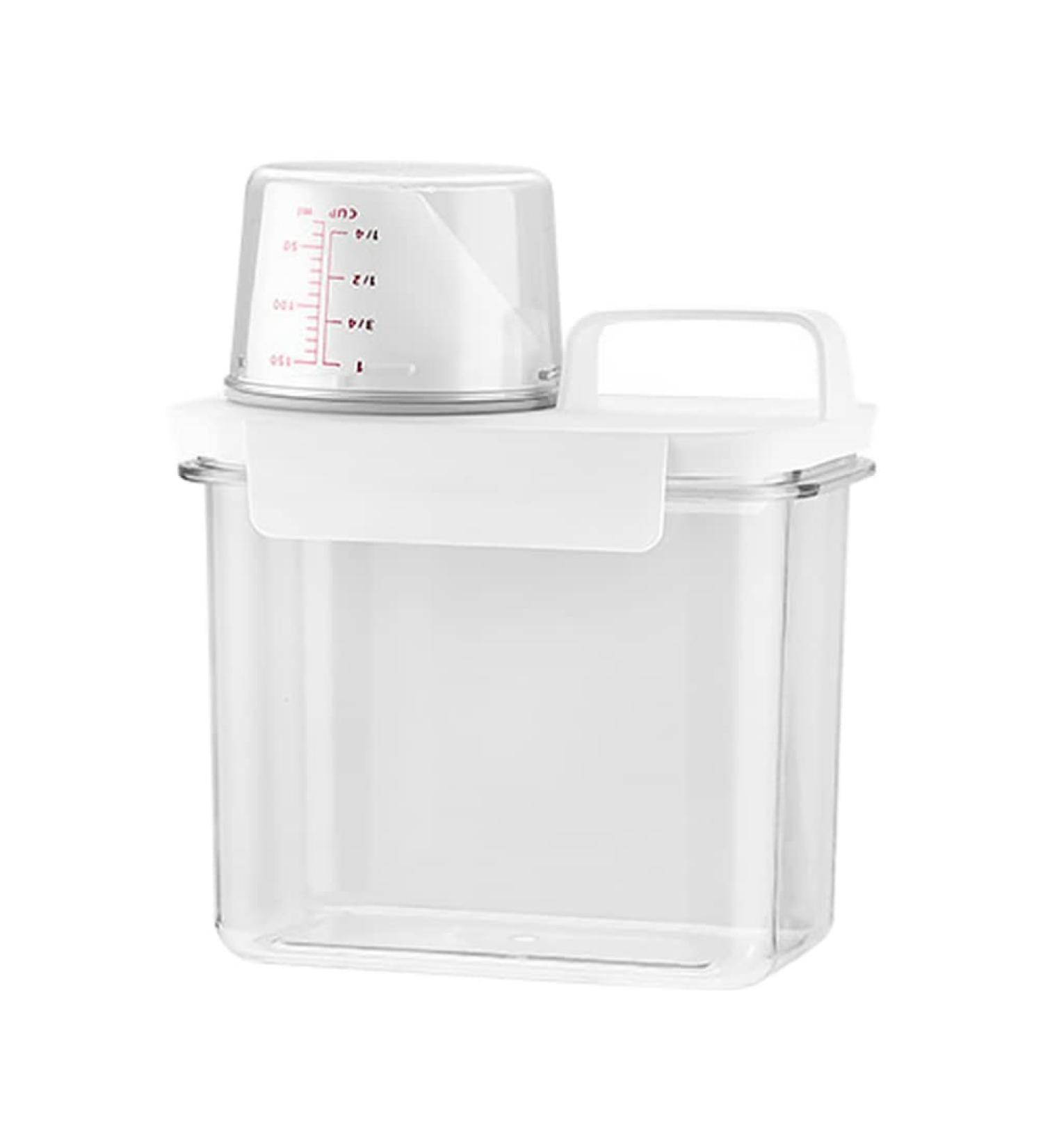Cabilock Washing Powder Box Plastic Detergent Storage Detergent Dispenser Washing Powder Box Household Laundry Box Washing Powder Washing Powder Can Storage Box for Household Laundry Detergent 1.1 L - Buy Online on GoSupps.com