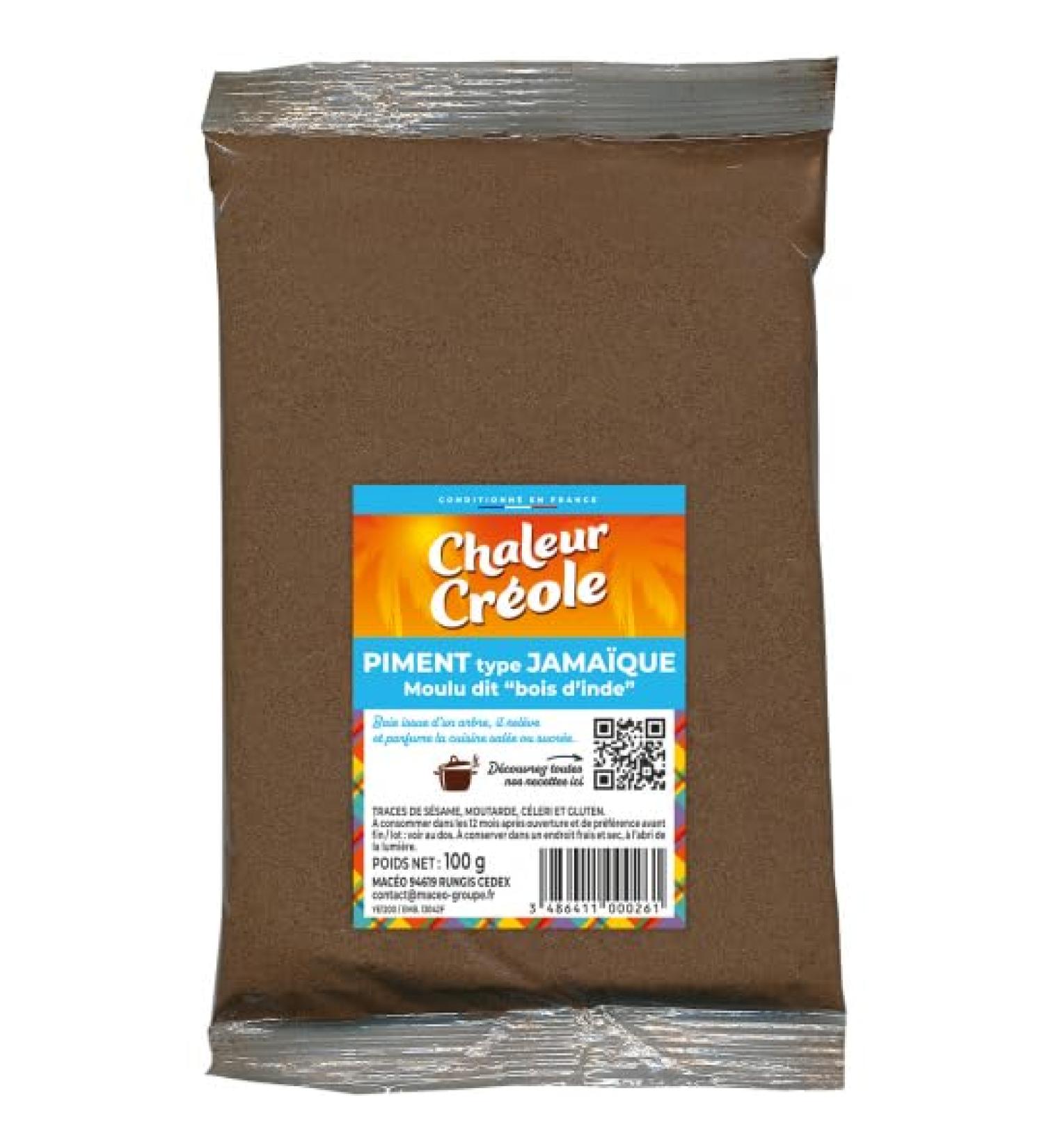 G n rique Jamaican Pepper Powder 100G - Savory Grocery Seasoning - Heat Creole