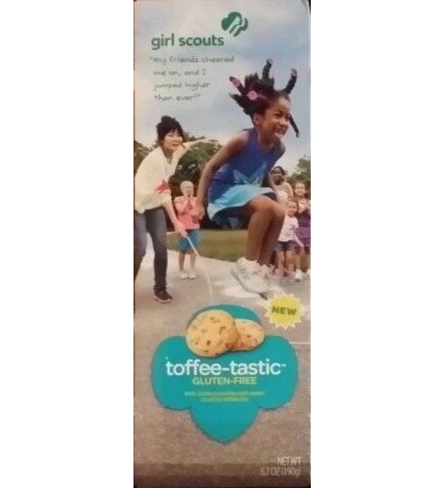 Girl Scout Toffee-Tastic Gluten Free Cookies 4 Boxes Toffee 6.7 Ounce (Pack of 4)