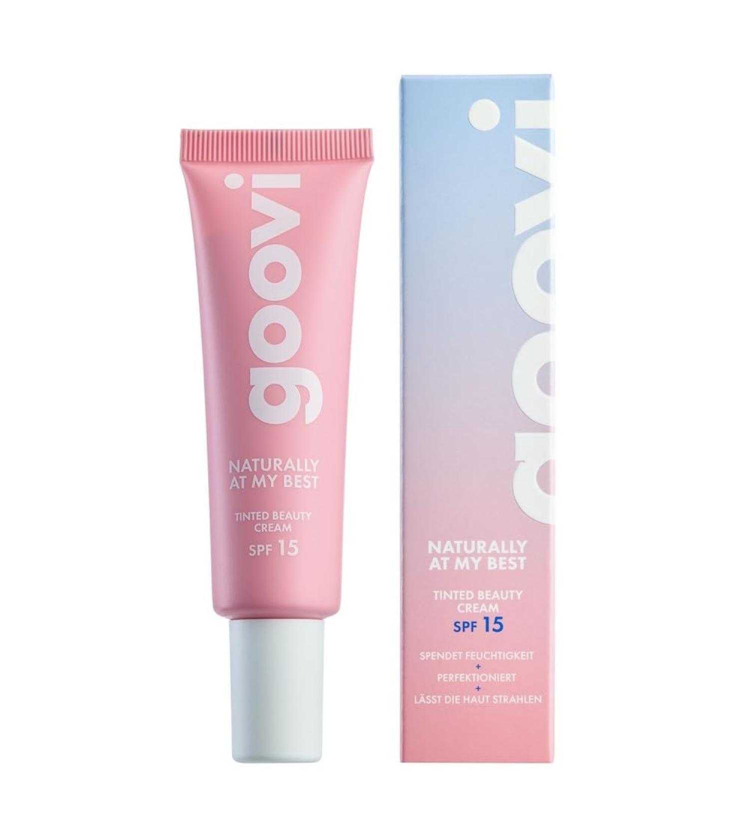 Goovi GOOVI Naturally Tinted Beauty Cream - Tinted Day Cream SPF 15 - Natural BB cream for all skin types - Moisturizing covering and skincare in one - 30 ml - Buy Online on GoSupps.com