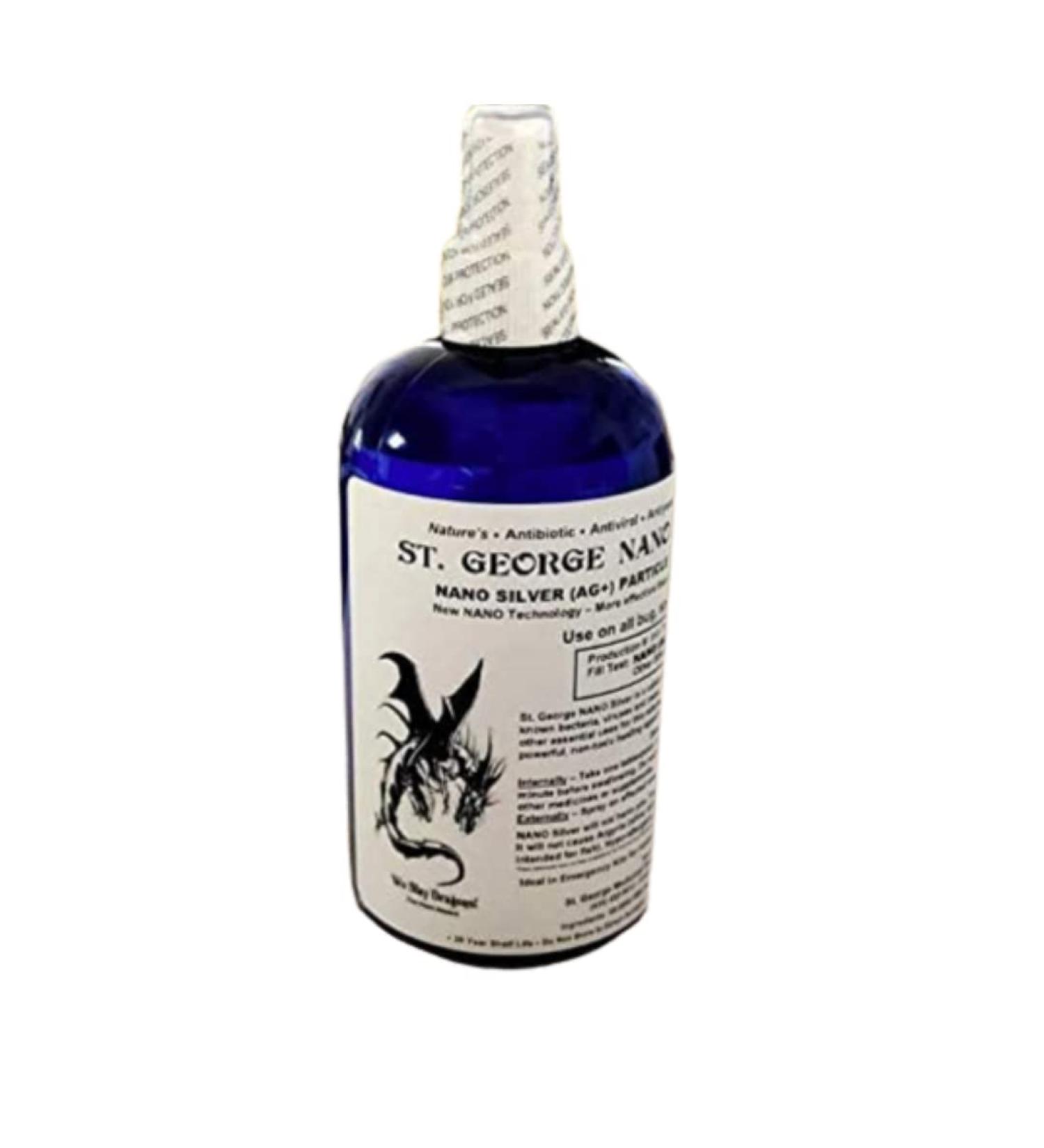 St. George Nano Silver 68 PPM Liquid Immune Support Supplement - 16 oz. | Gluten Free & Probiotic Friendly - Buy Online on GoSupps.com