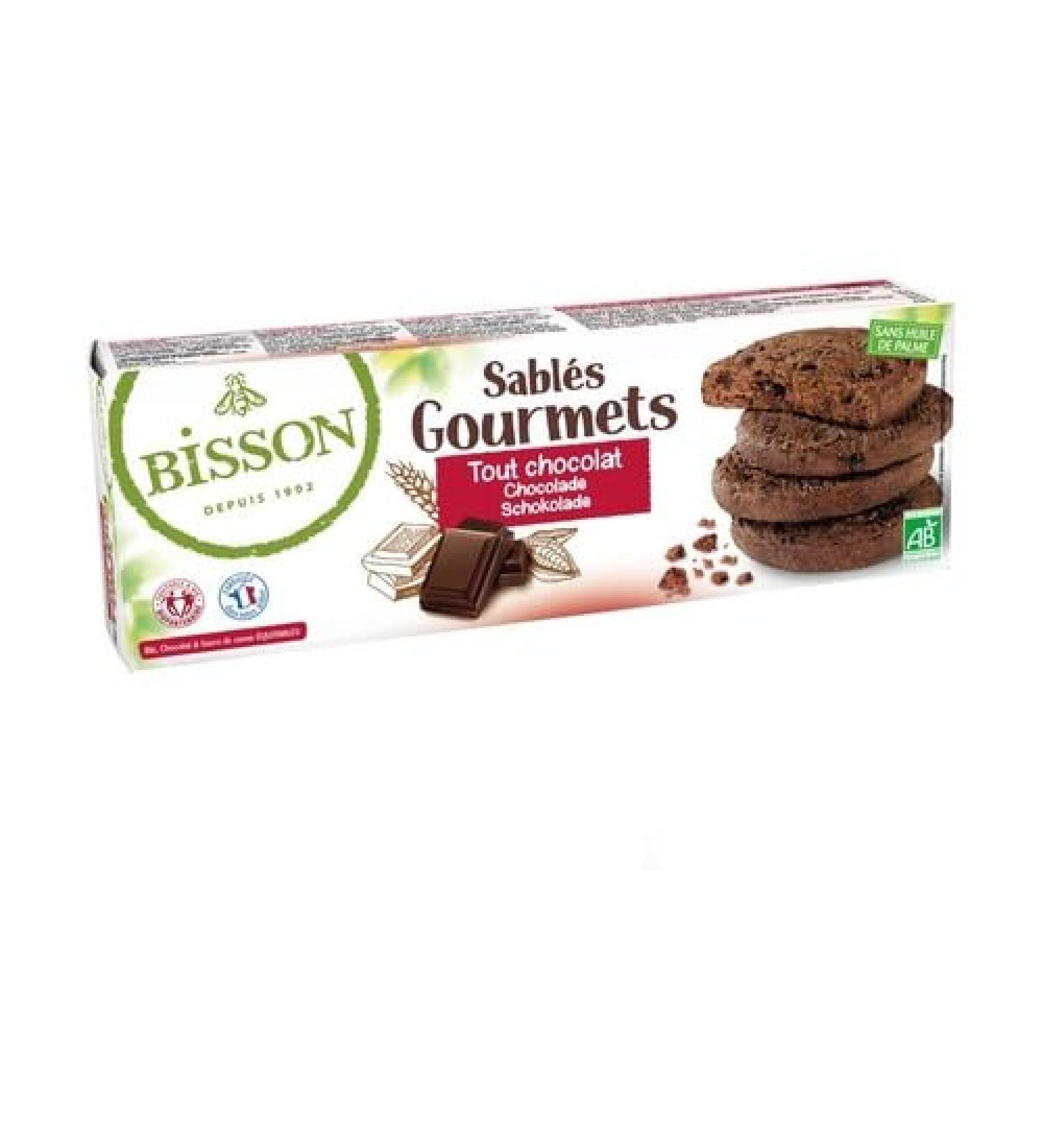 Bisson Sablés gourmets tout chocolat 150 g