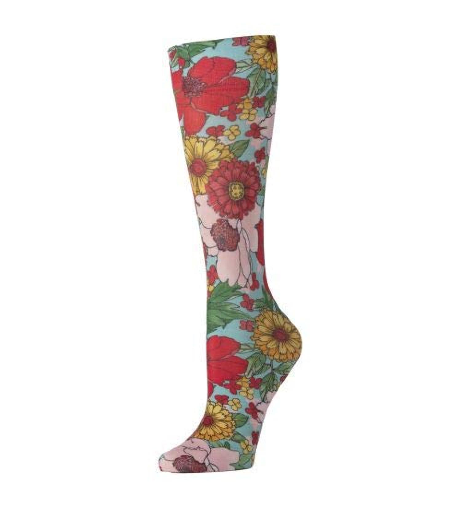 Red Moby Celeste-Stein-CMPS-2244 Womens 8-15 mmHg Compression Sock - Wendys Garden Red