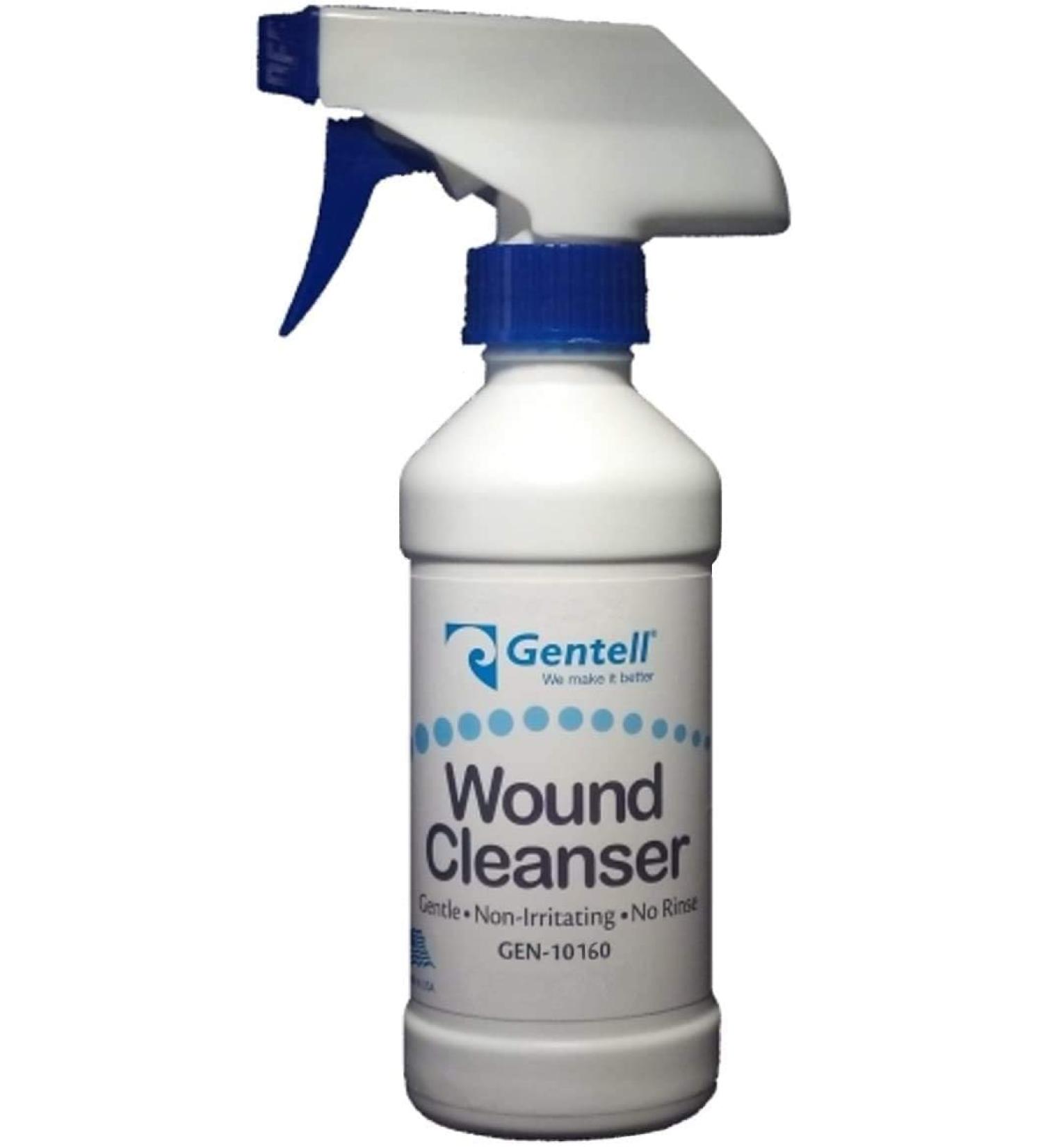 Gentell Dermal Wound Cleanser | Gentle Non-Irritating | No Rinse - 16 Ounce Spray Bottle (Pack of 1)