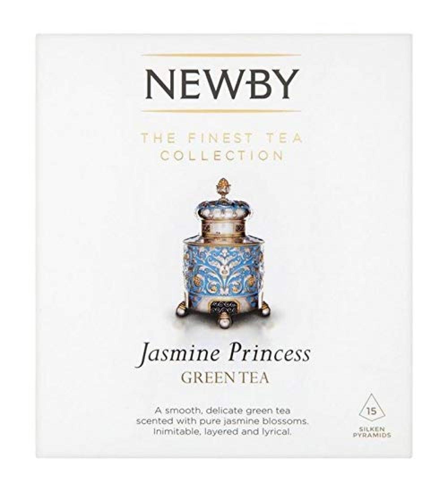 6X Newby Teas Jasmine Princess Silken Pyramids 38g