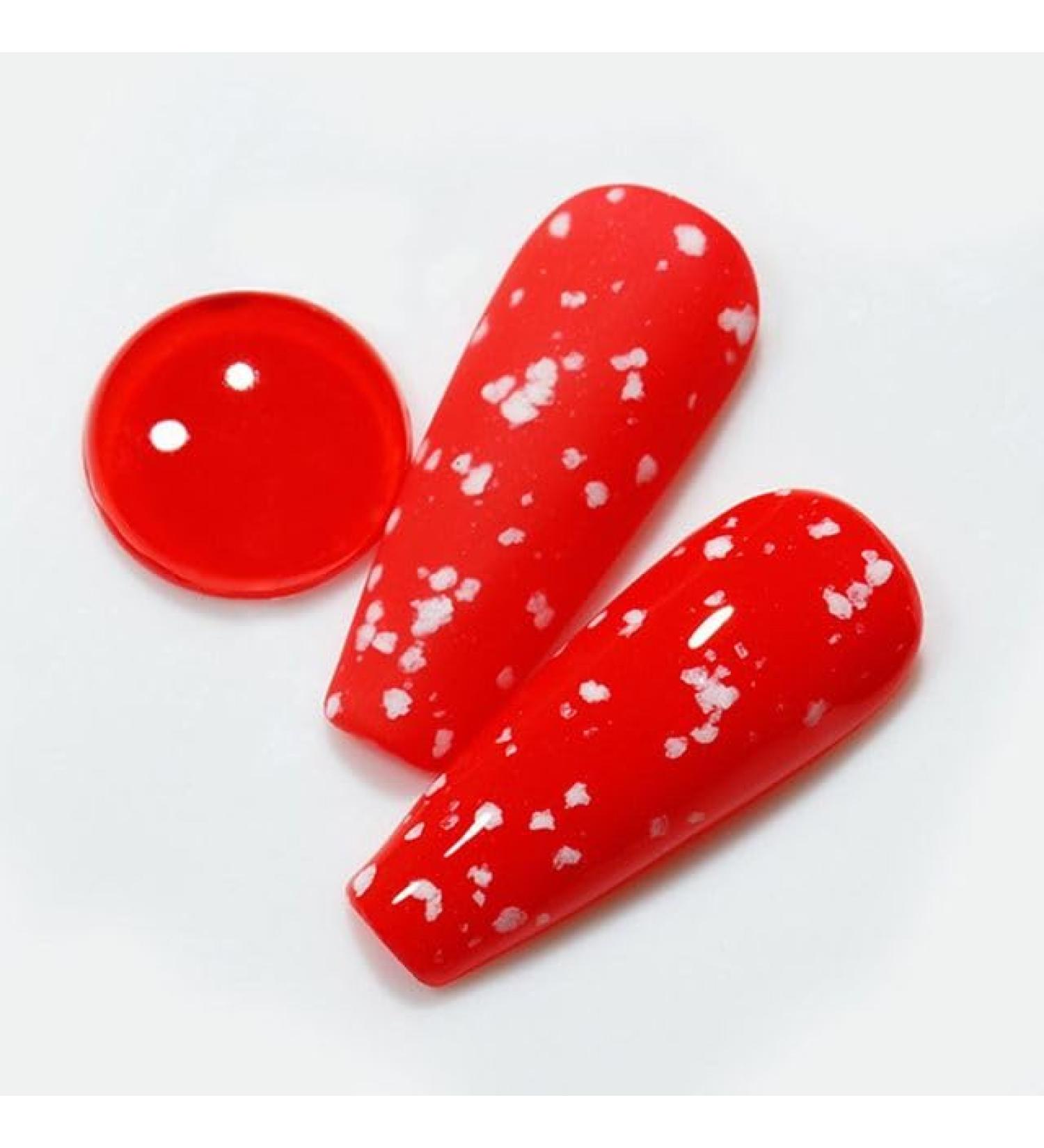 15ML DIY UV Nail Gel Nail Phototherapy Gel Manicure Gel Gel Nail Polish Top Coat Gel Snowflake Colorful Nail Gel - (Color: 4) - Buy Online on GoSupps.com