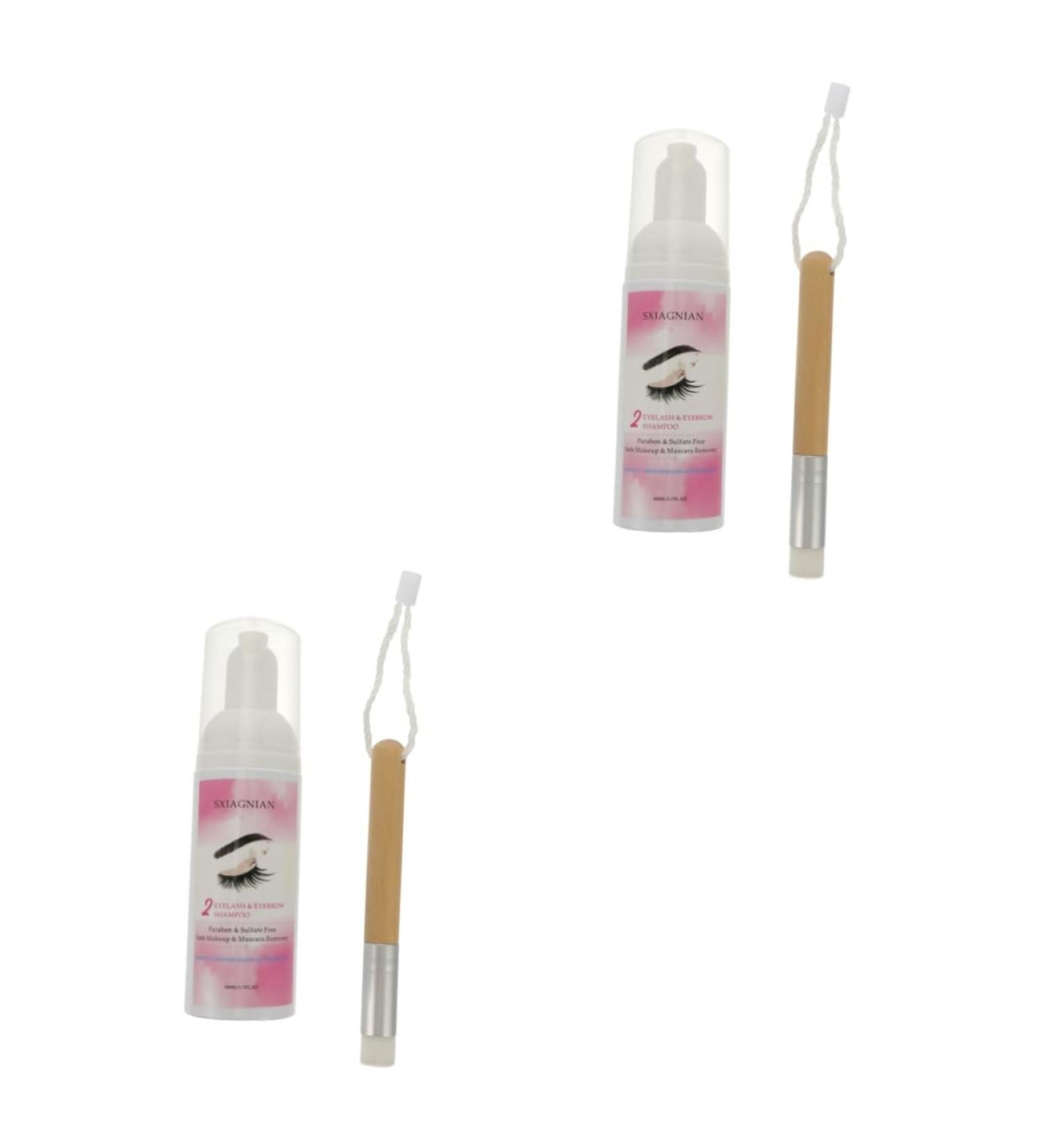 NOLITOY Eyelash Cleansing Mousse - 2pcs Lash Shampoo & Eye Makeup Remover Foam | Gentle Lash Cleaner & Mascara Wash for Flawless Eyes - Buy Online on GoSupps.com