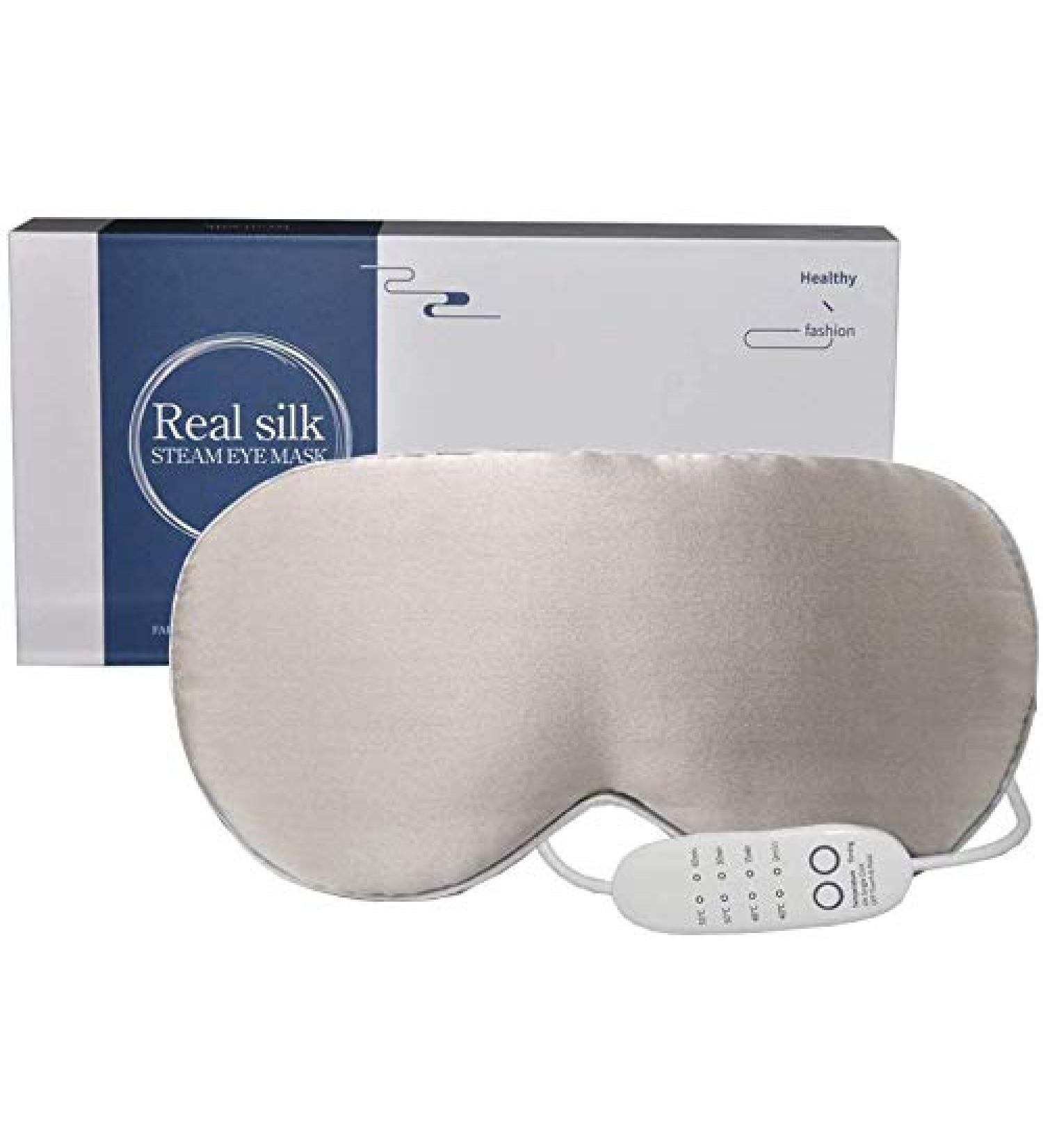 Buy Heated PJYU Silk Eye Mask for Swollen Eyes | Relief for Dry Eyes Blepharitis & Styes | International Shipping - Buy Online on GoSupps.com