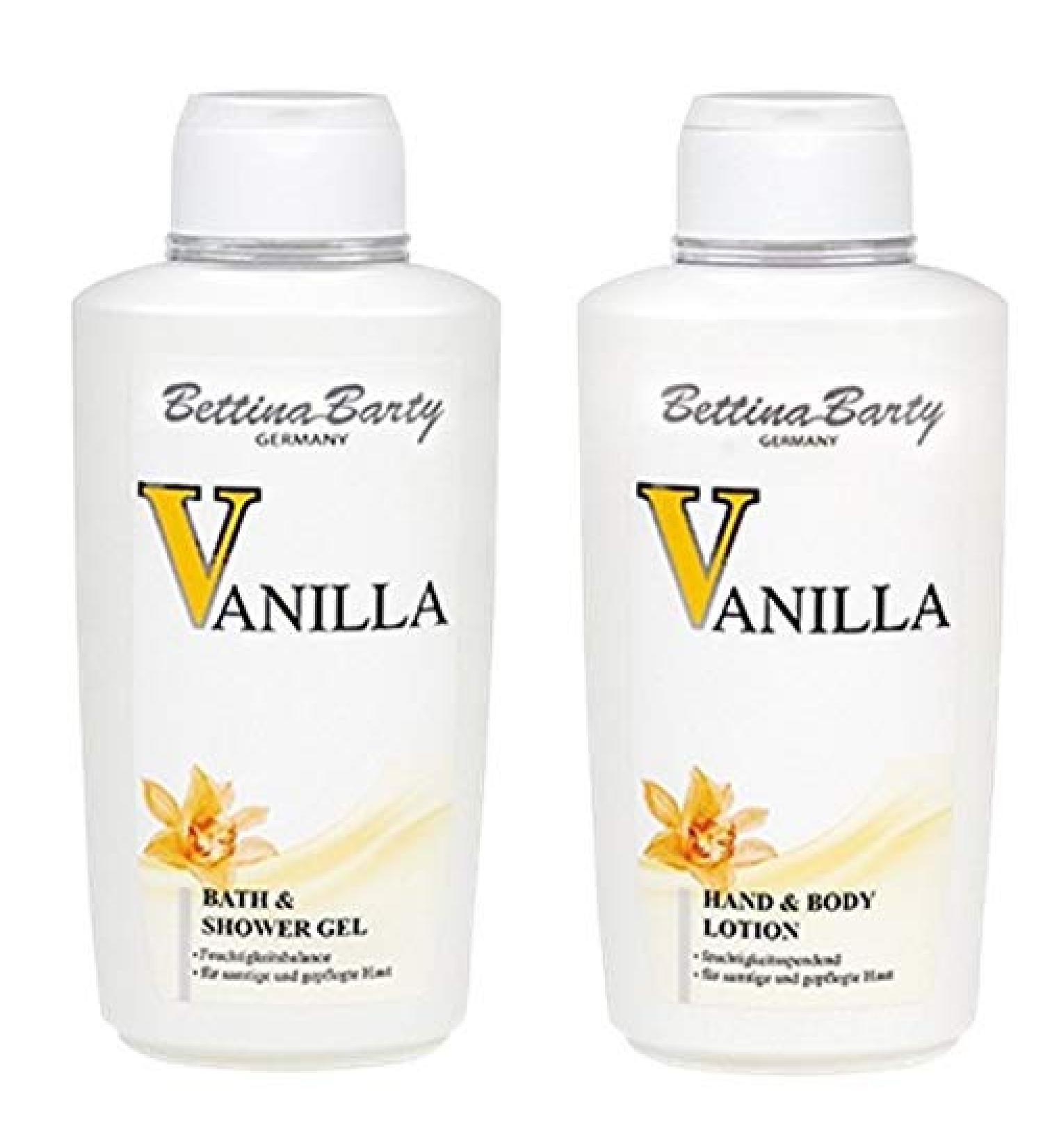 Bettina Barty Bettina Barty Vanilla Bath & Shower Gel 500ml & Body Lotion 500ml