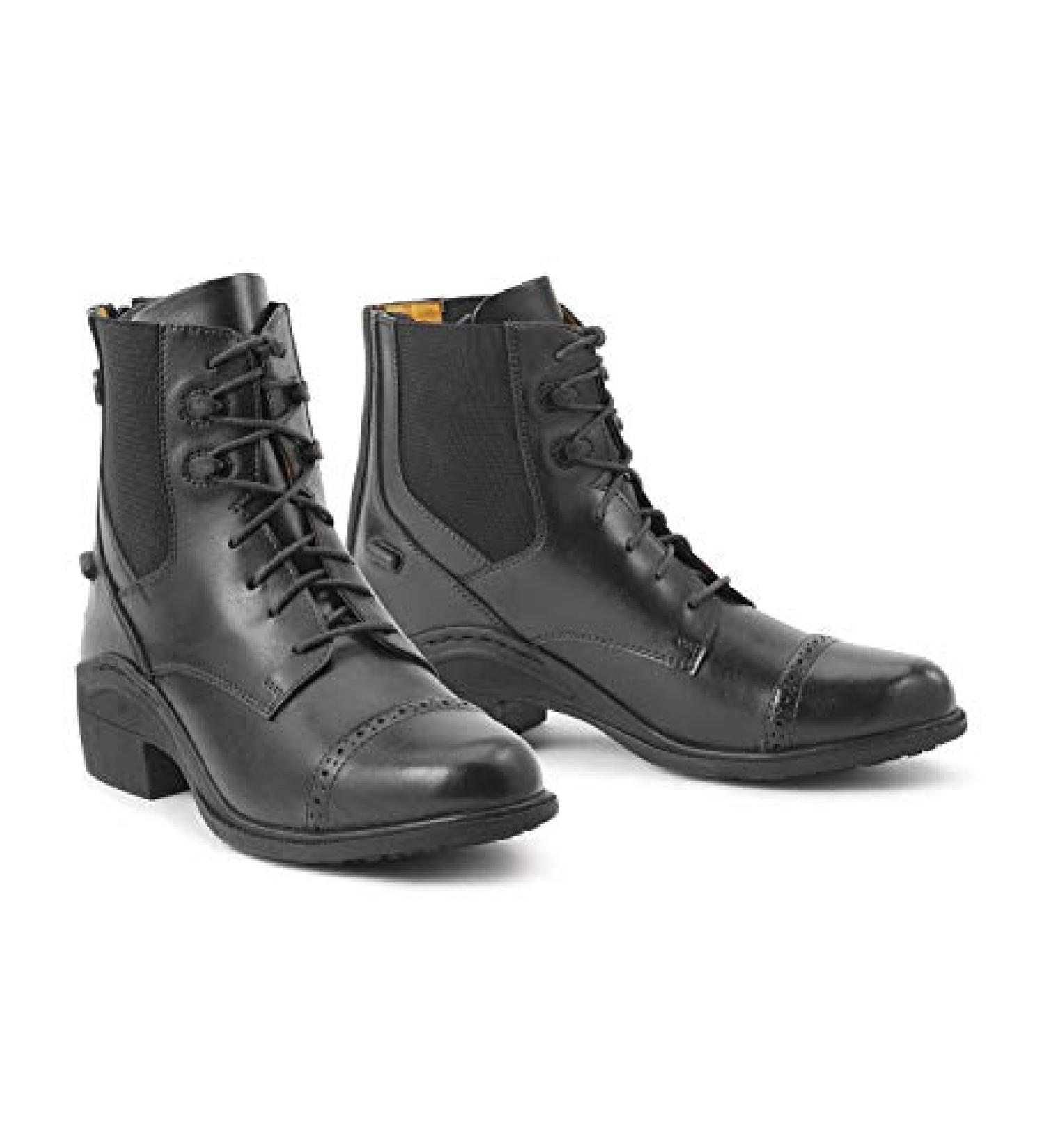 Ovation Ladies Synergy Front Zip Paddock Boots 7.5 Black