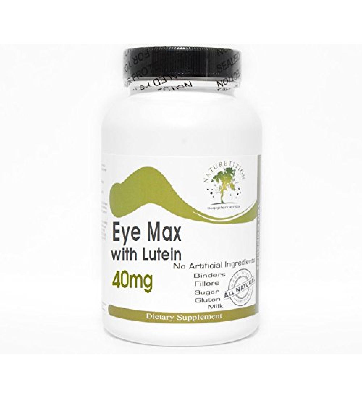 Eye Max with Lutein 40mg 180 Capsules - No Additives Naturetition Supplements