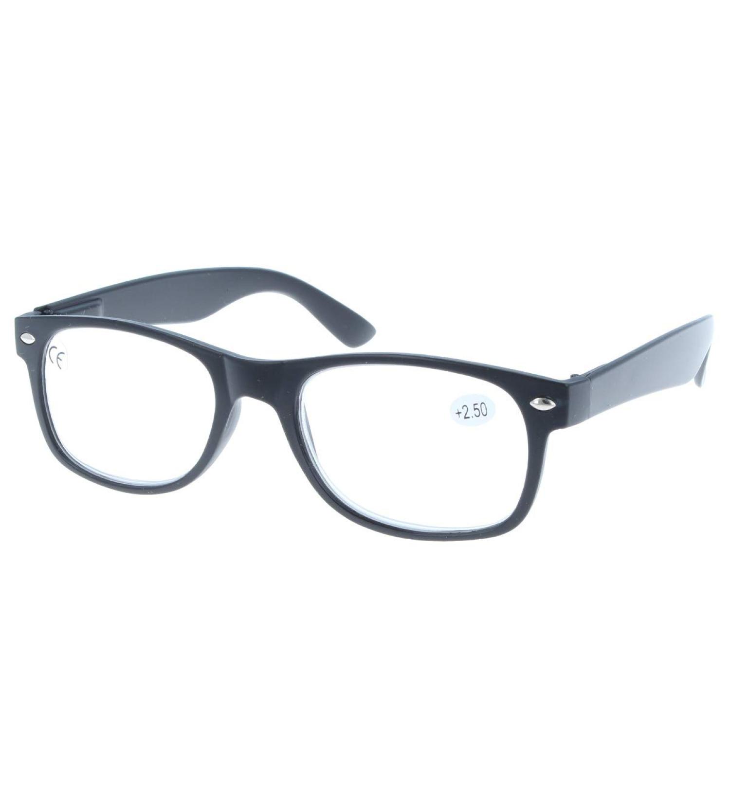 classic ready-made reading glasses "JEFF" in black +1.50 dpt +1.50 dpt Black