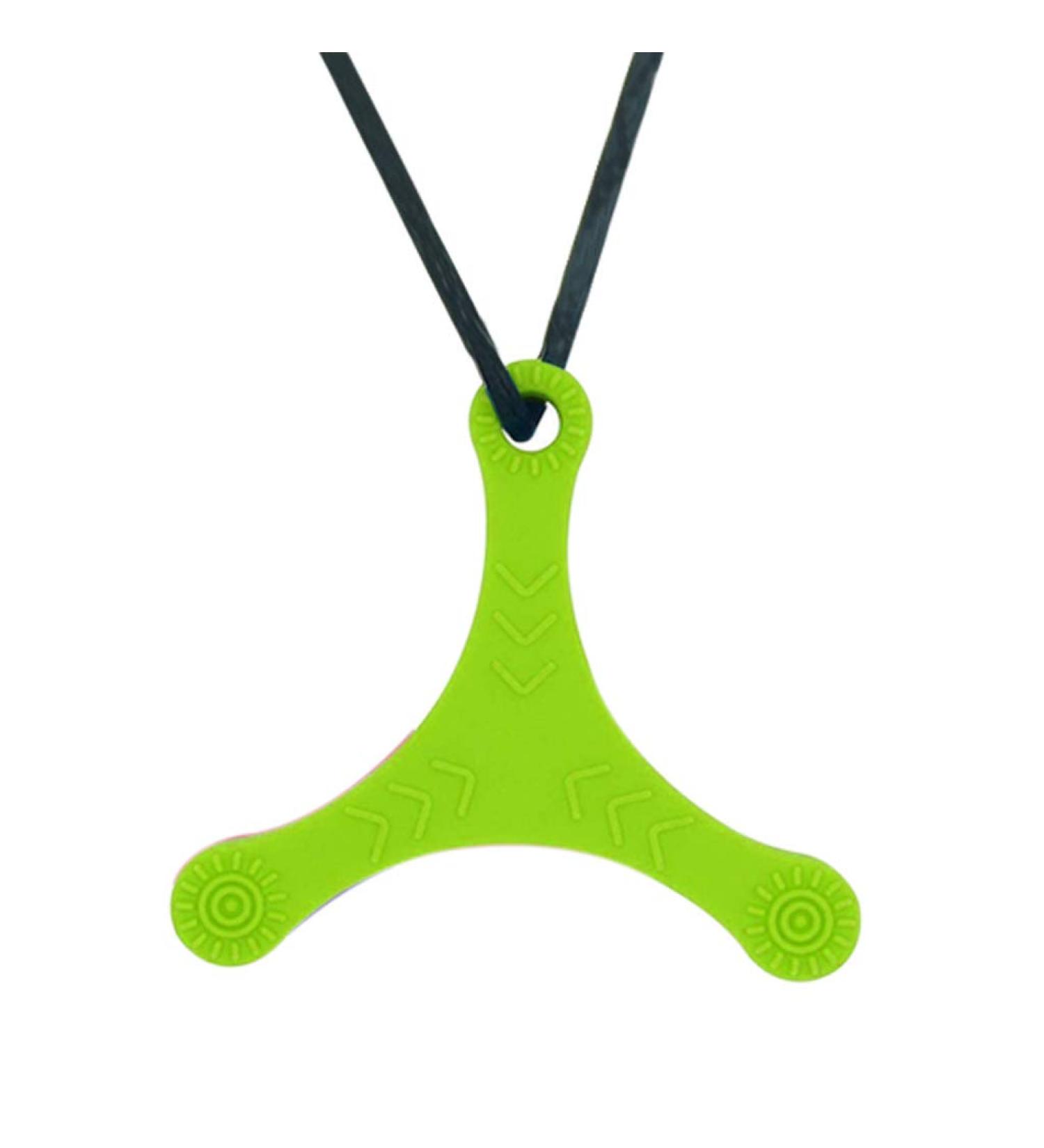 Yuanshenortey Baby Teething Ring - Safe Silicone Sensory Chew Toy Necklace for Autism & Teething Relief - Buy Online on GoSupps.com