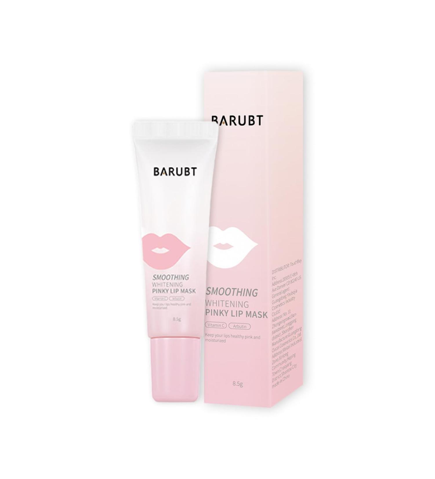 Barubt Smoothing Whitening Pinky Lip Mask Pink Moisturizing and Brightening Treatment 8.5g 4.25x0.94x0.79 Inches - Buy Online on GoSupps.com