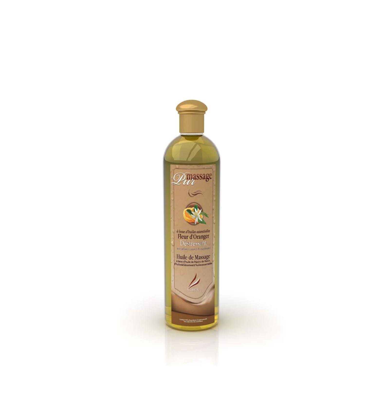 Camylle Massage Oil Orange Blossom - High-Quality Spa Oil for Relaxation - 250ml - De-stress with Sensual Aromas - Buy Online on GoSupps.com