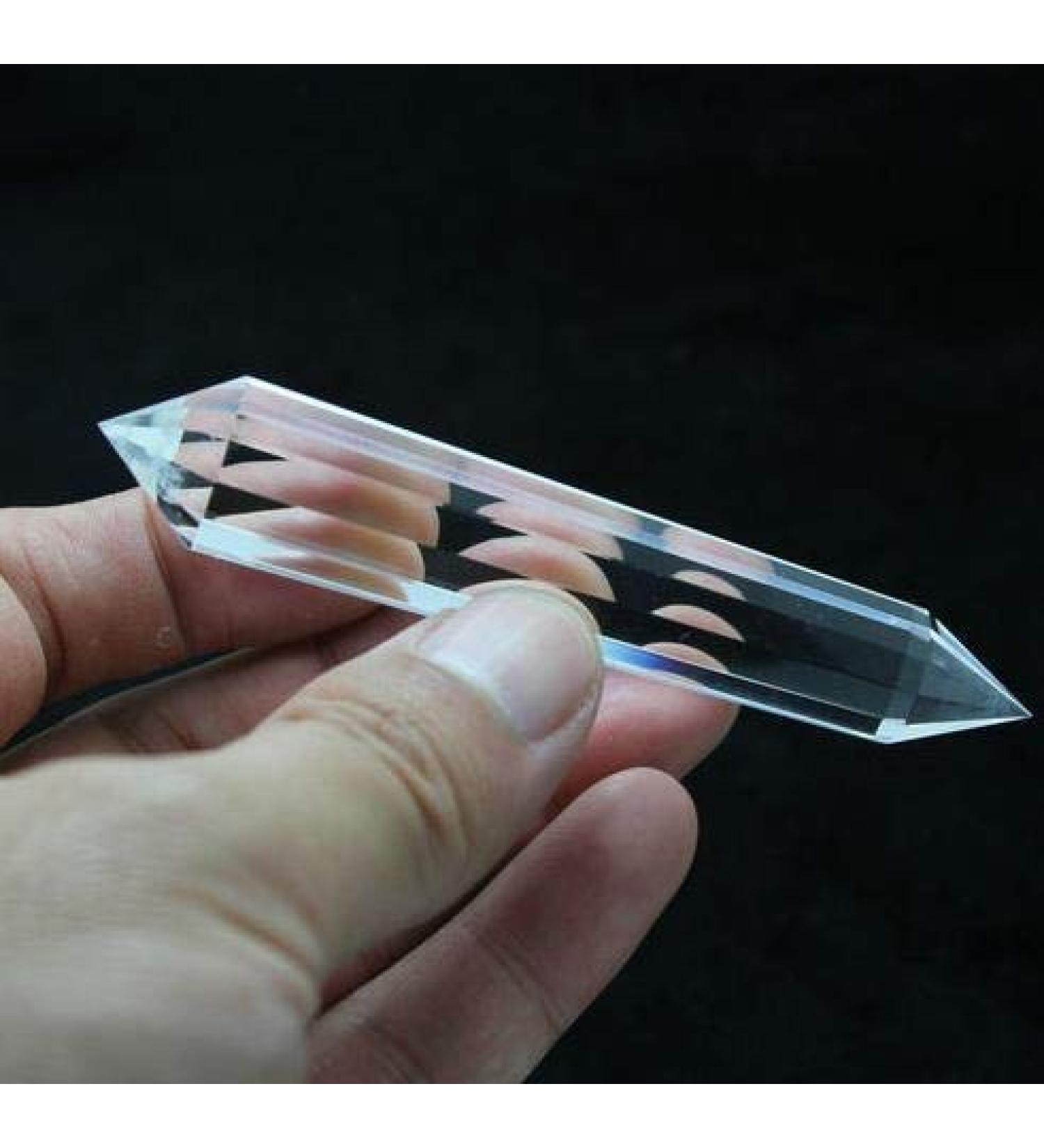 3.7" 12 Sided Vogel Style Water Clear Natural Quartz Crystal Point 40g JZIGTDEM - Buy Online on GoSupps.com