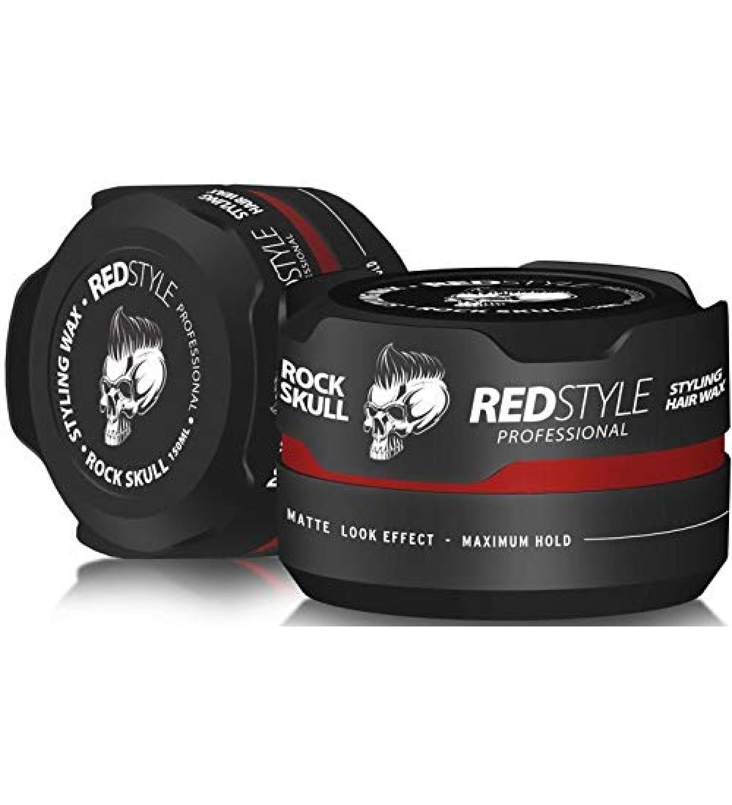 Redstyle Professional Hair Wax Styling - 2 x 150ml Red Hard Skull | Strong Hold & Shine for All Hair Types - Buy Online on GoSupps.com