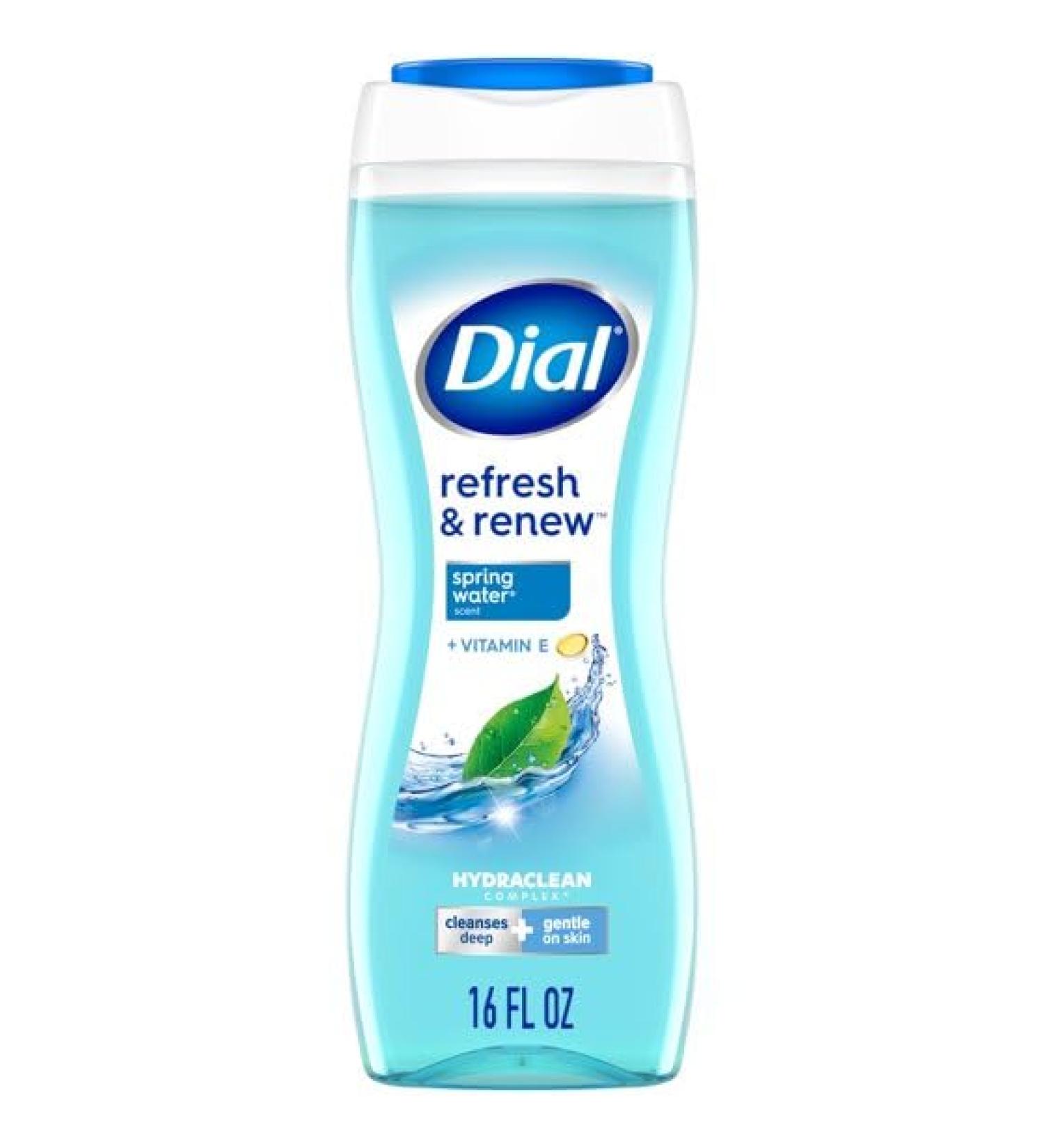 D.ial Body Wash - Refresh & Renew Spring Water | 16 fl oz | Best International Shipping - Buy Online on GoSupps.com