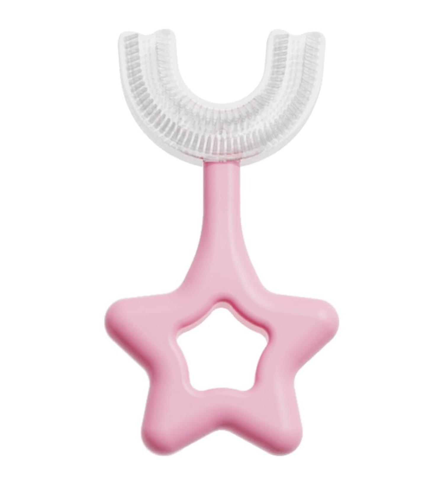 Shop Safe U-Shaped Kids Toothbrush - Silicone Head for Full Mouth Cleaning | Comfortable & Easy for Ages 2-6 - Buy Online on GoSupps.com