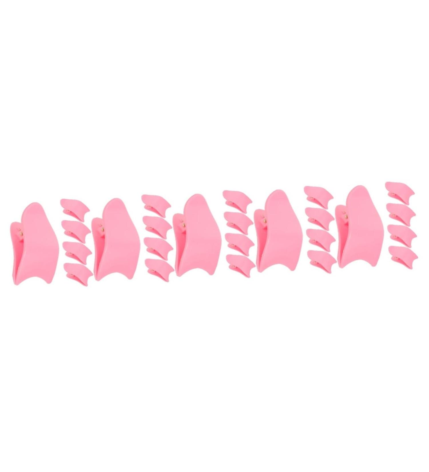 FRCOLOR 25 Pcs False Eyelash Tweezers Set - Wear-Resistant Lash Clamps & Combs for Eyelash Extensions - Pink Eyelash Tools for Makeup Enthusiasts - Buy Online on GoSupps.com